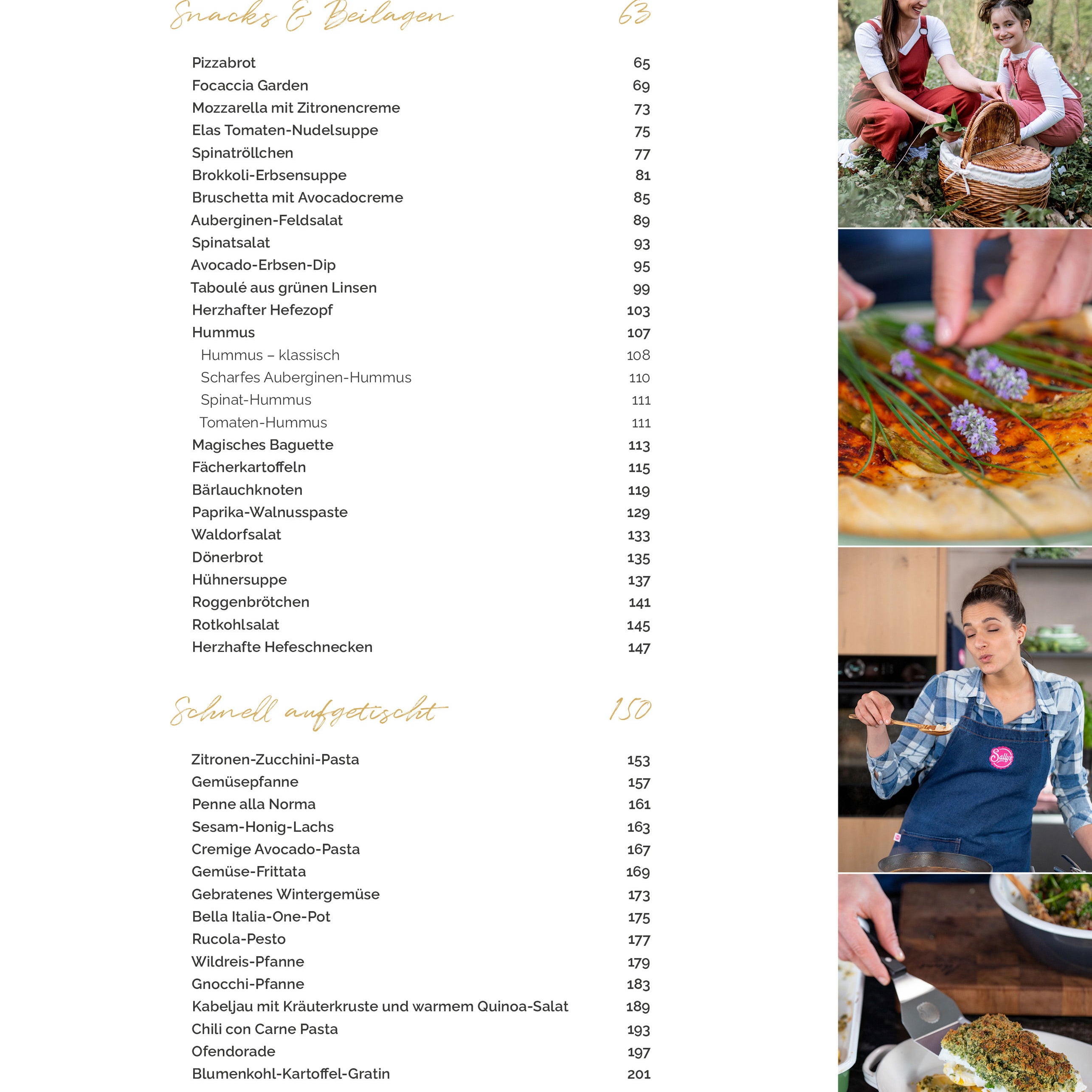 Kochen für jeden Anlass - Sallys Buch