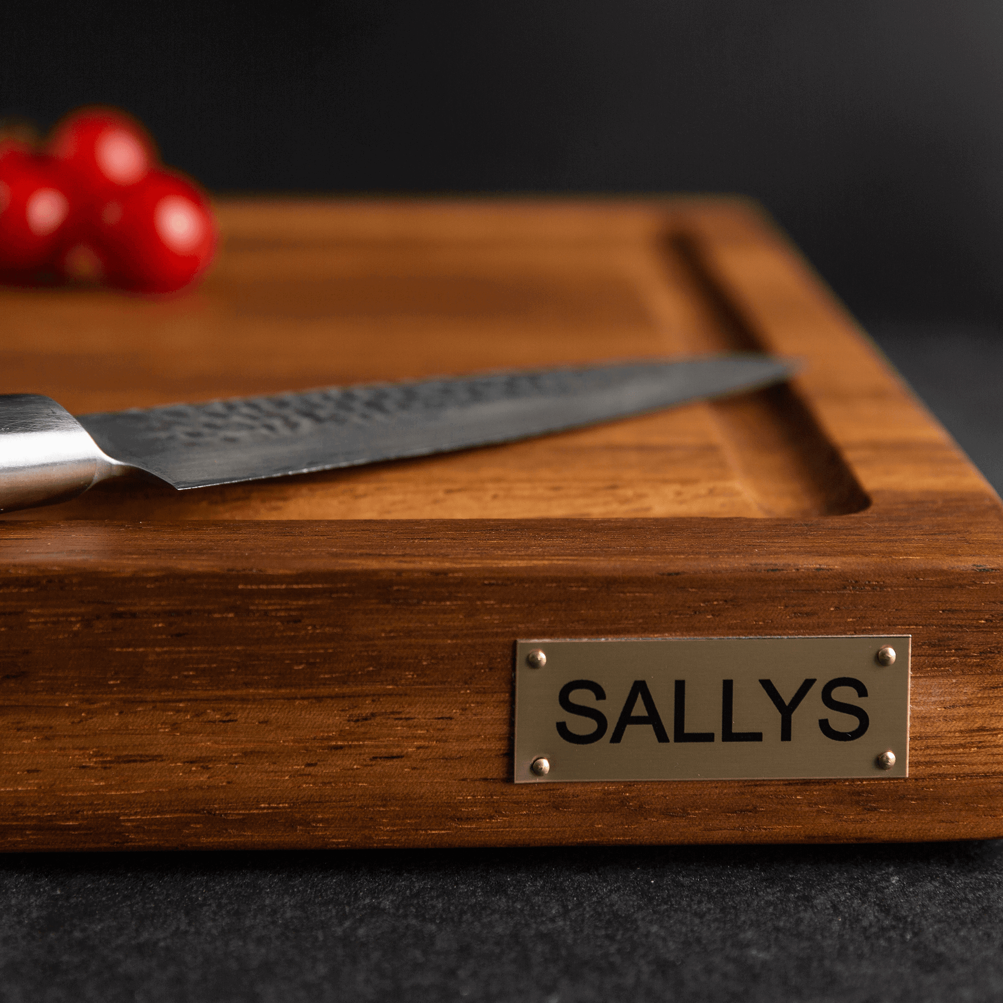 Sallys "Natur" Kambalaholz Schneidebrett (Nr.7)