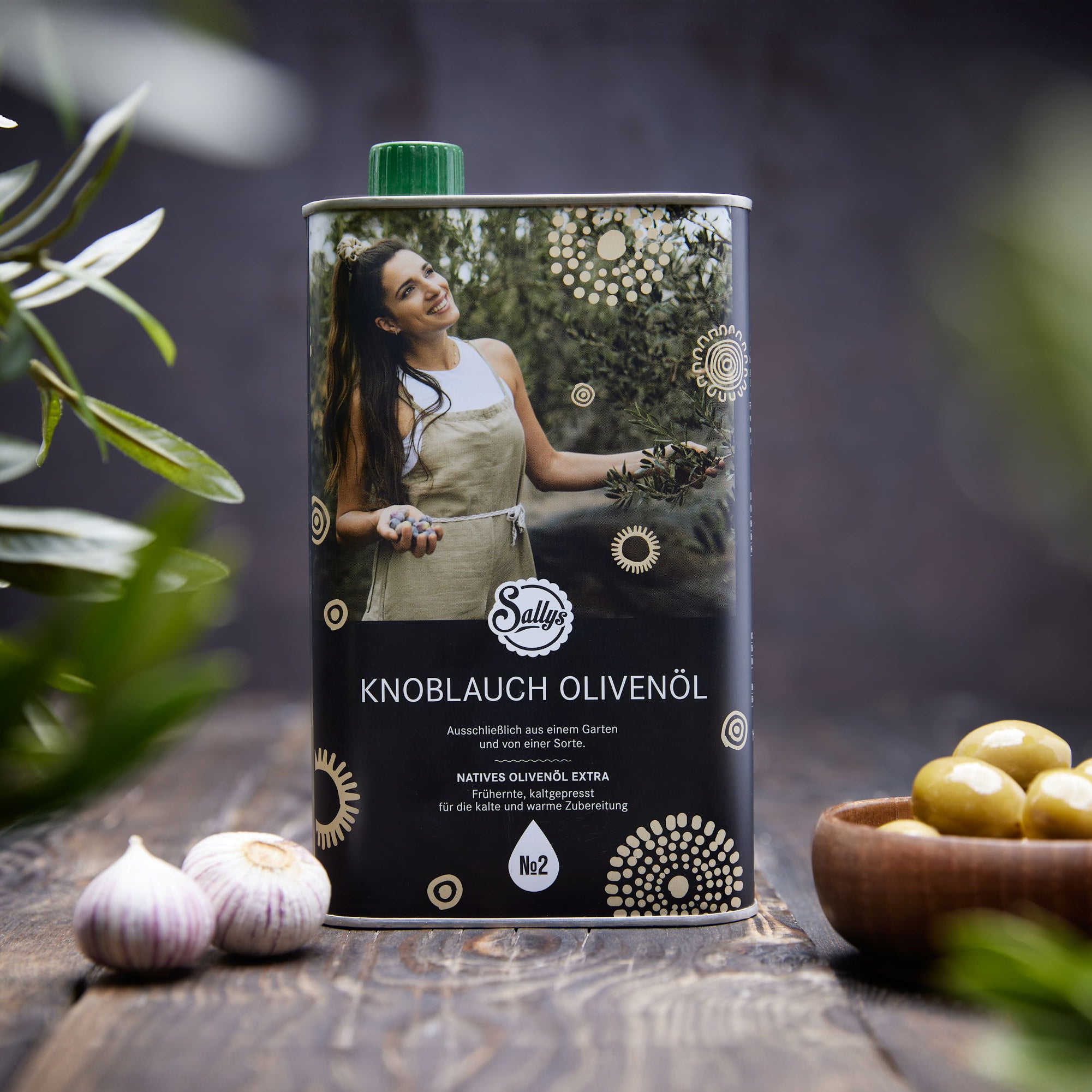 Sallys Knoblauch-Olivenöl Nachfüllkanister