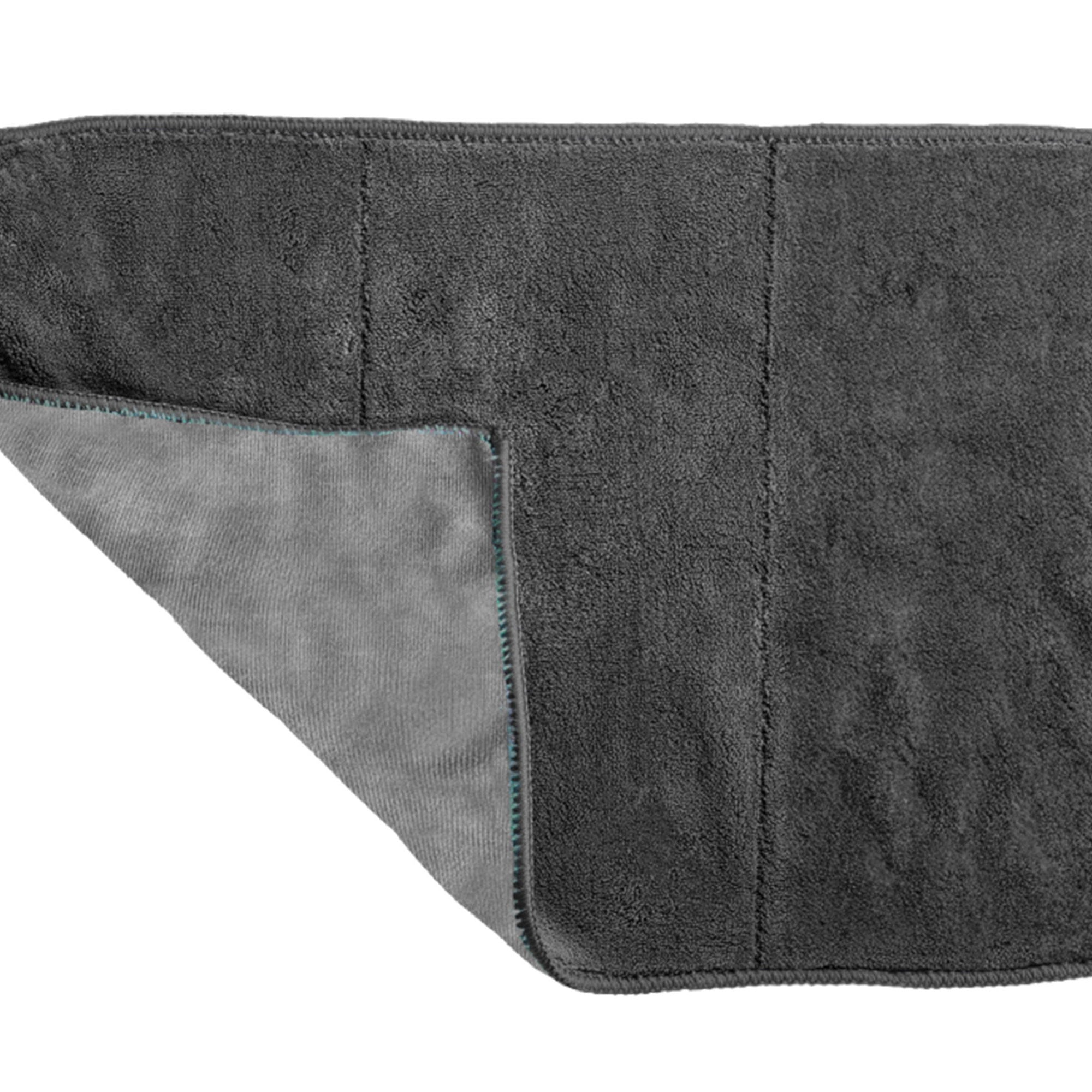 Ein Geschirrtuch in der Farbe anthrazit