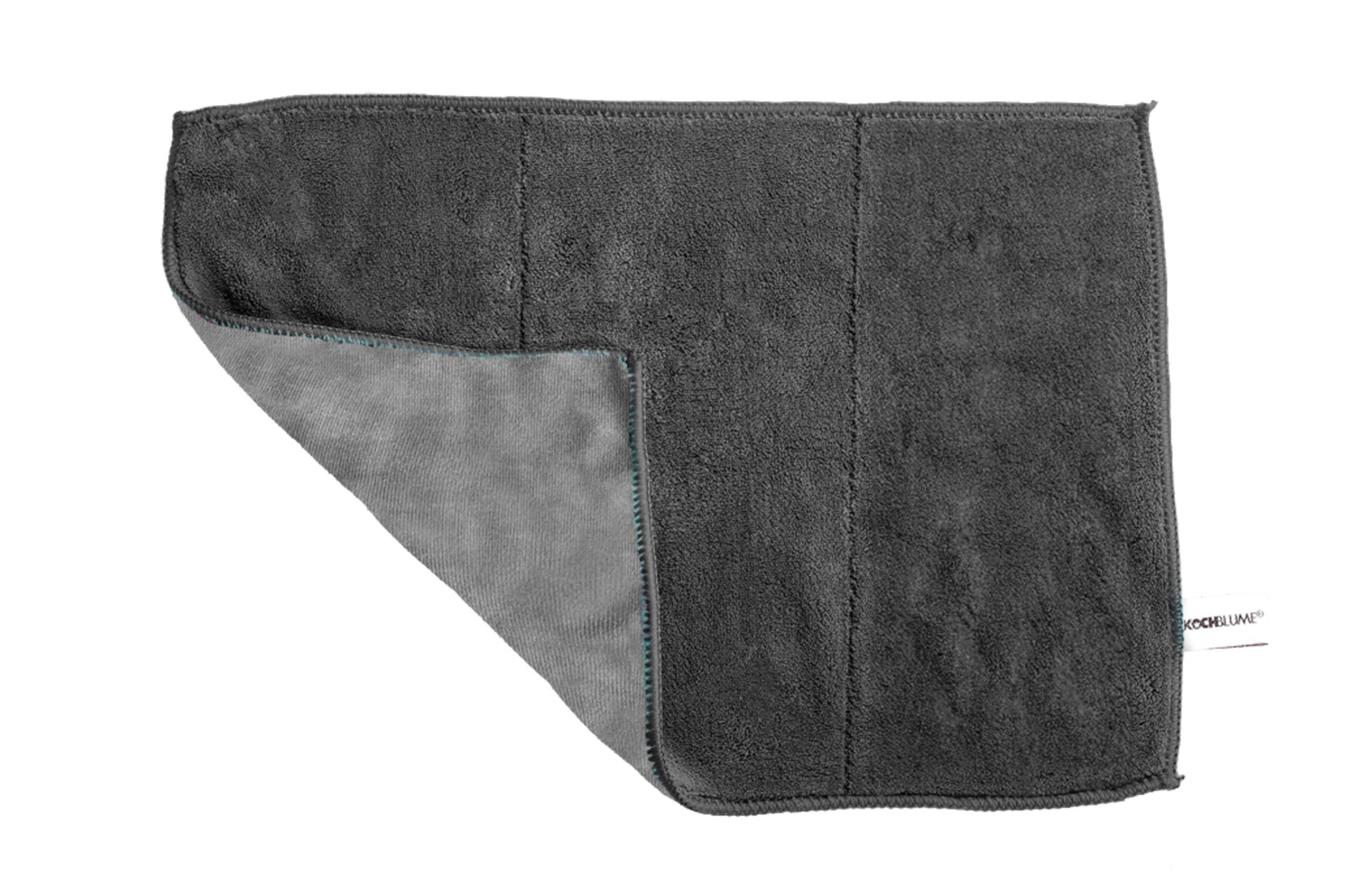 Ein Geschirrtuch in der Farbe anthrazit