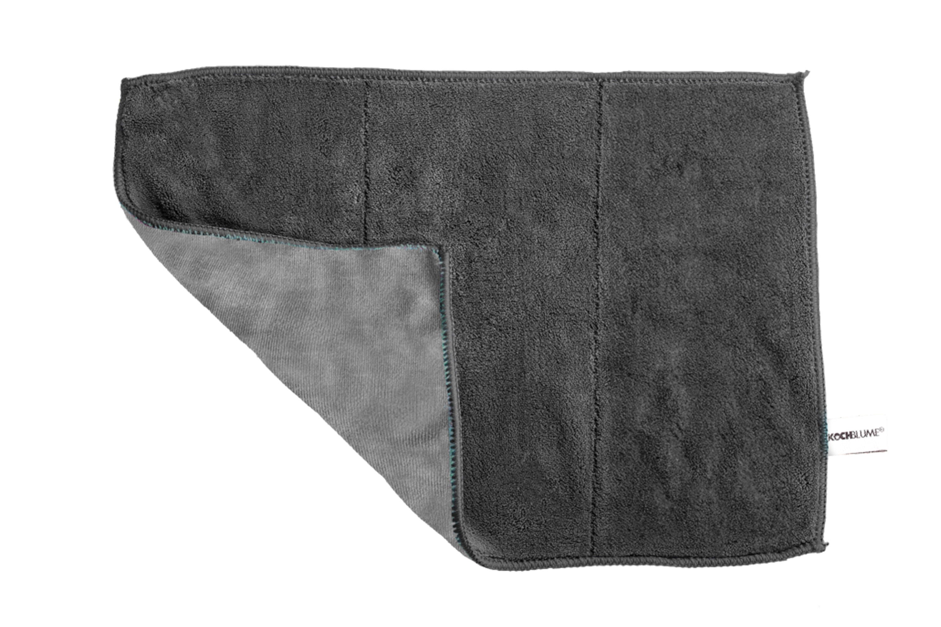 Ein Geschirrtuch in der Farbe anthrazit