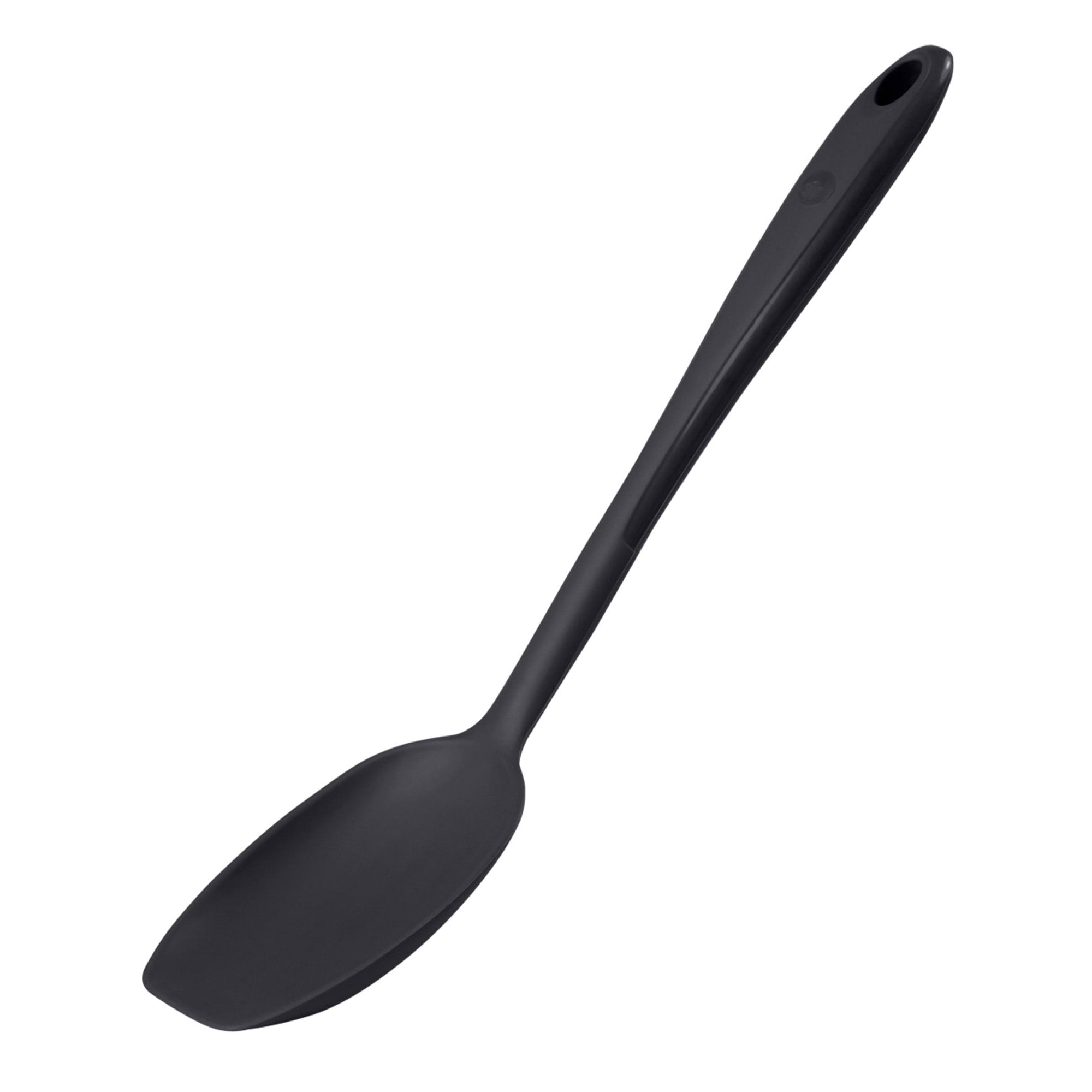 Ein Sossenlöffel in der Farbe anthrazit