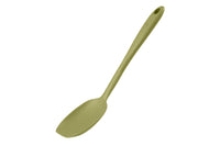 Ein Sossenlöffel in der Farbe olive