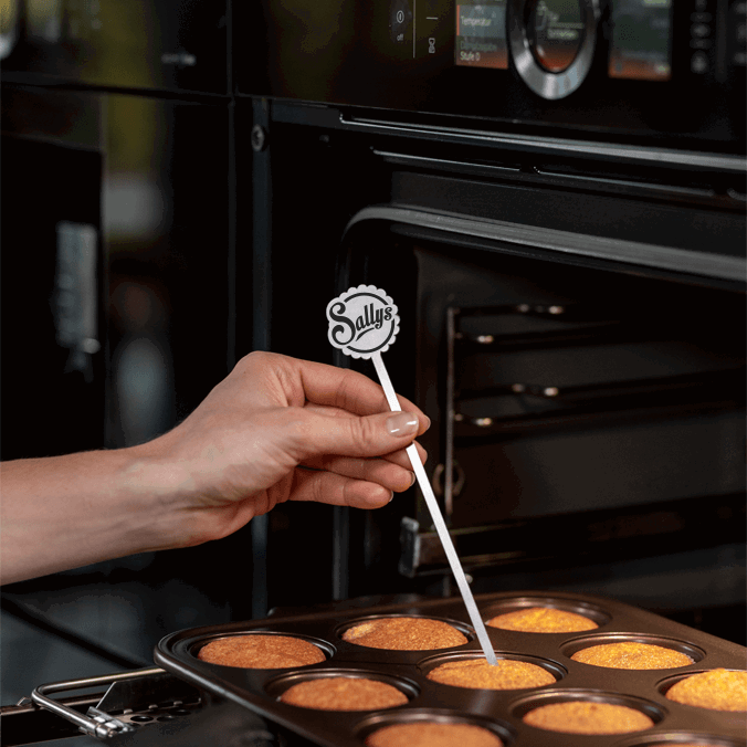 Sallys Kuchentester-Stäbchenprobe