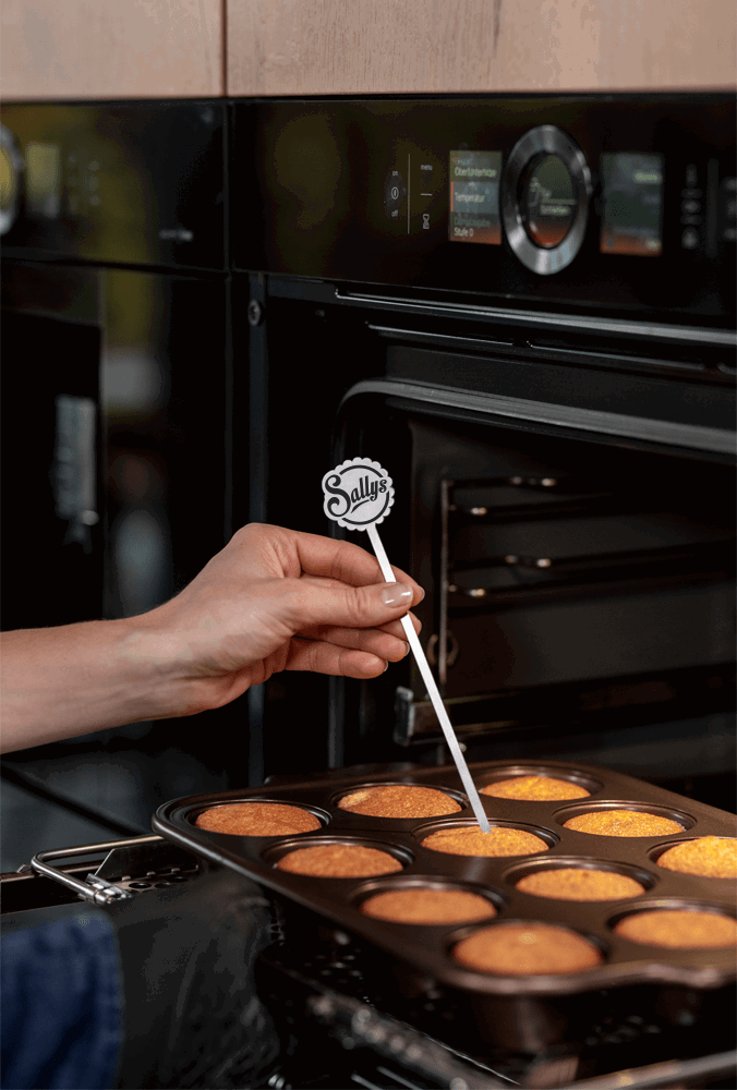 Sallys Kuchentester-Stäbchenprobe