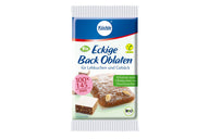 Eine Packung eckige Backoblaten