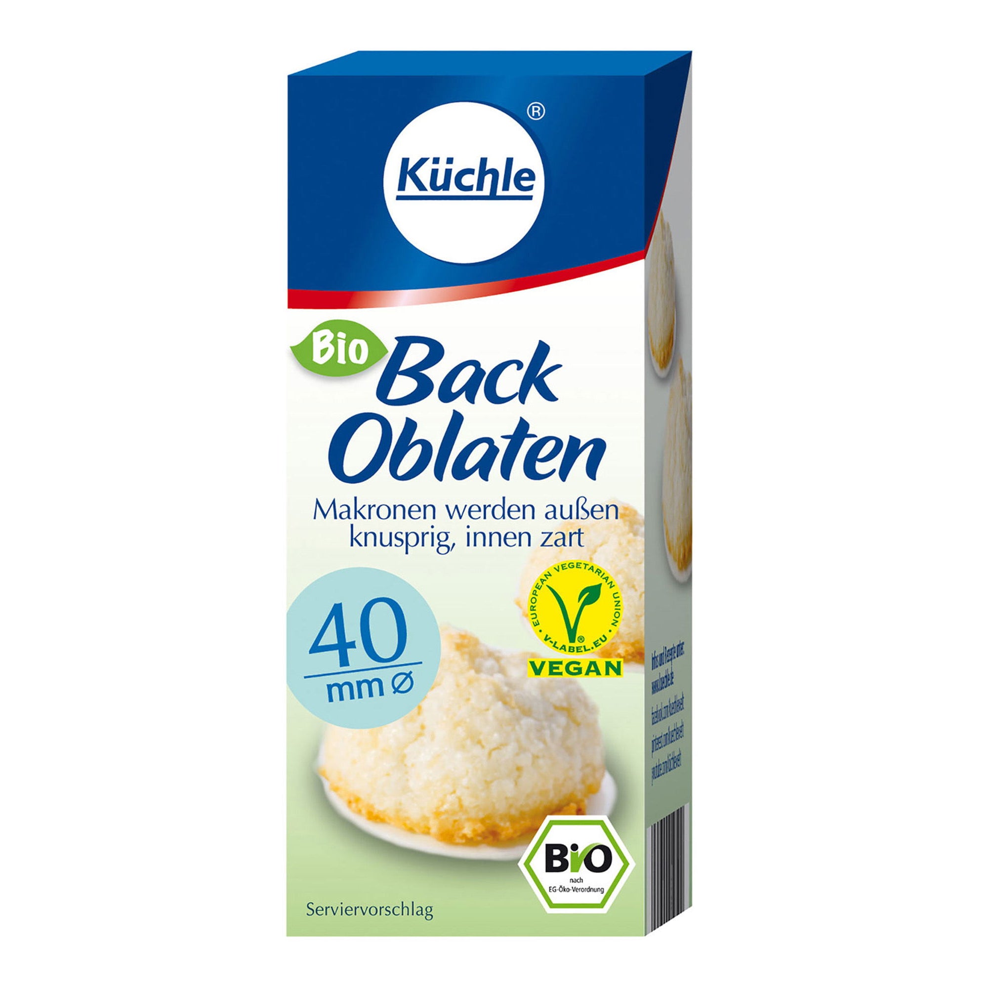 Eine Packung Backoblaten