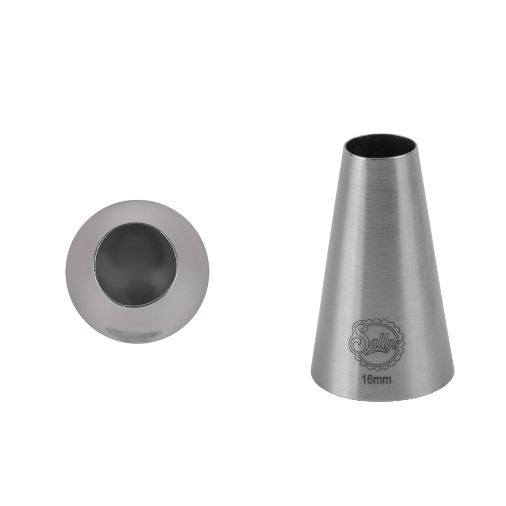 Eine silberne Lochtülle