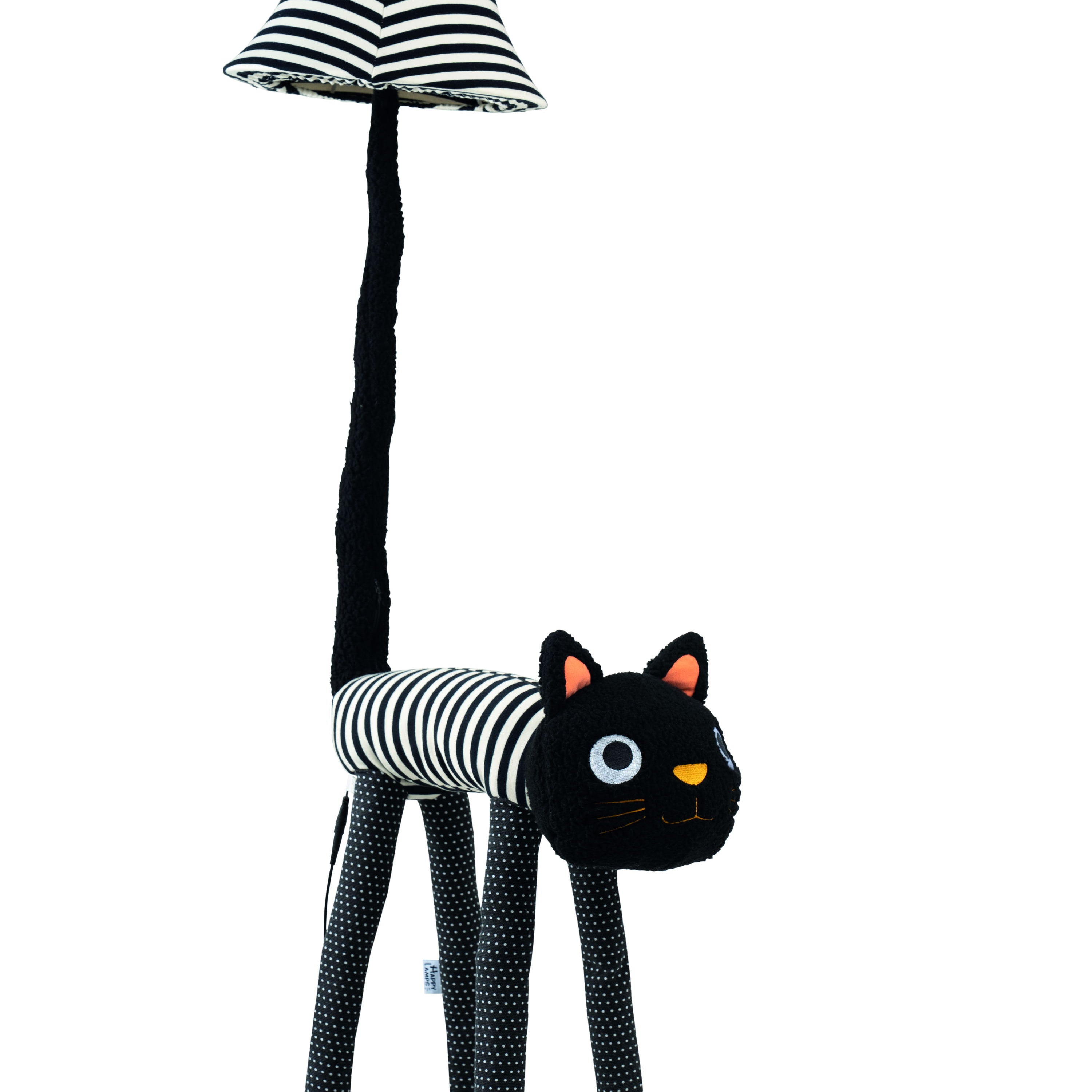 Eine Katzen Stofftierlampe frontal
