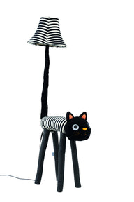 Eine Katzen Stofftierlampe frontal