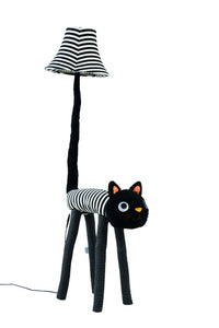 Eine Katzen Stofftierlampe frontal