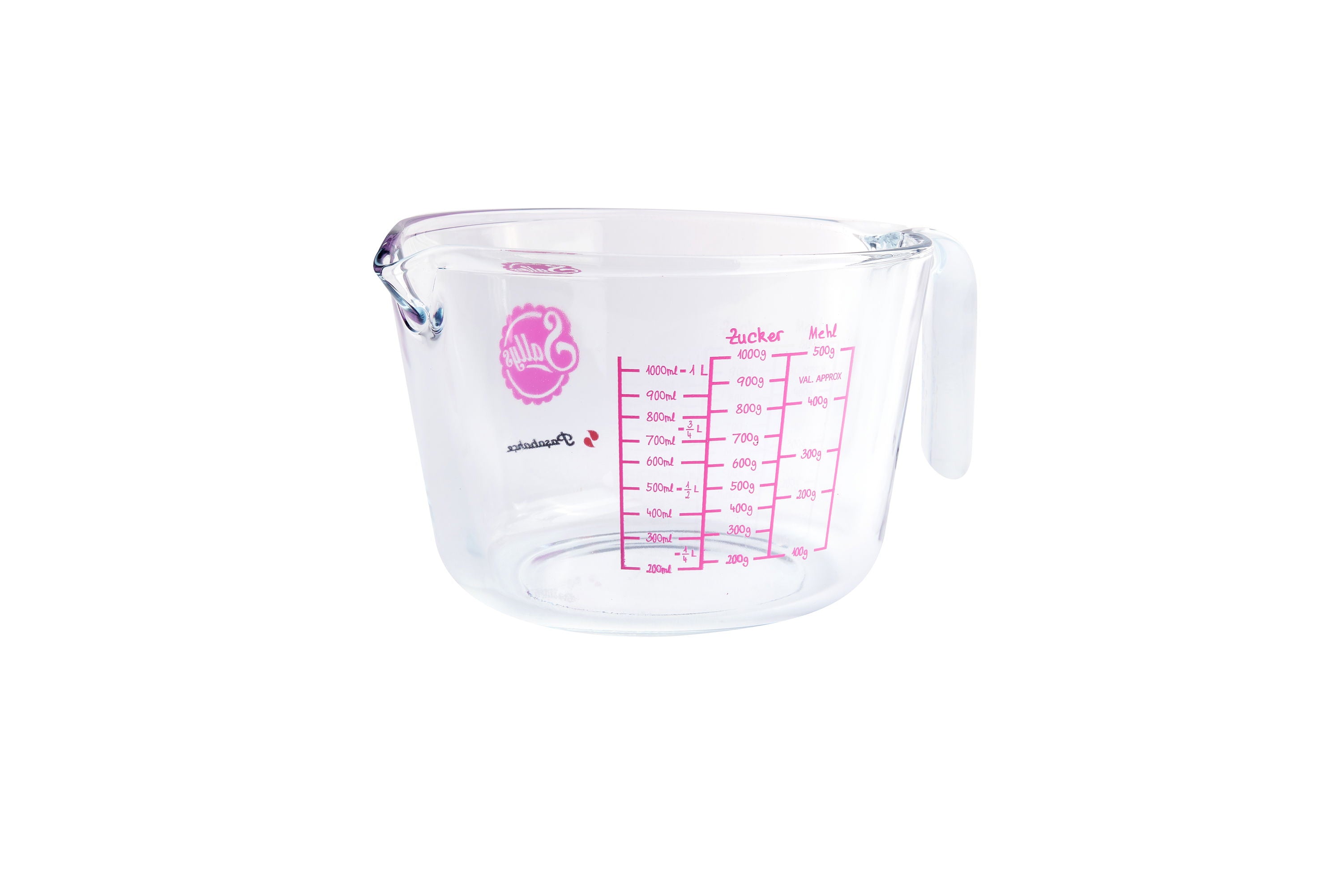 Die Seite des großen Messbechers