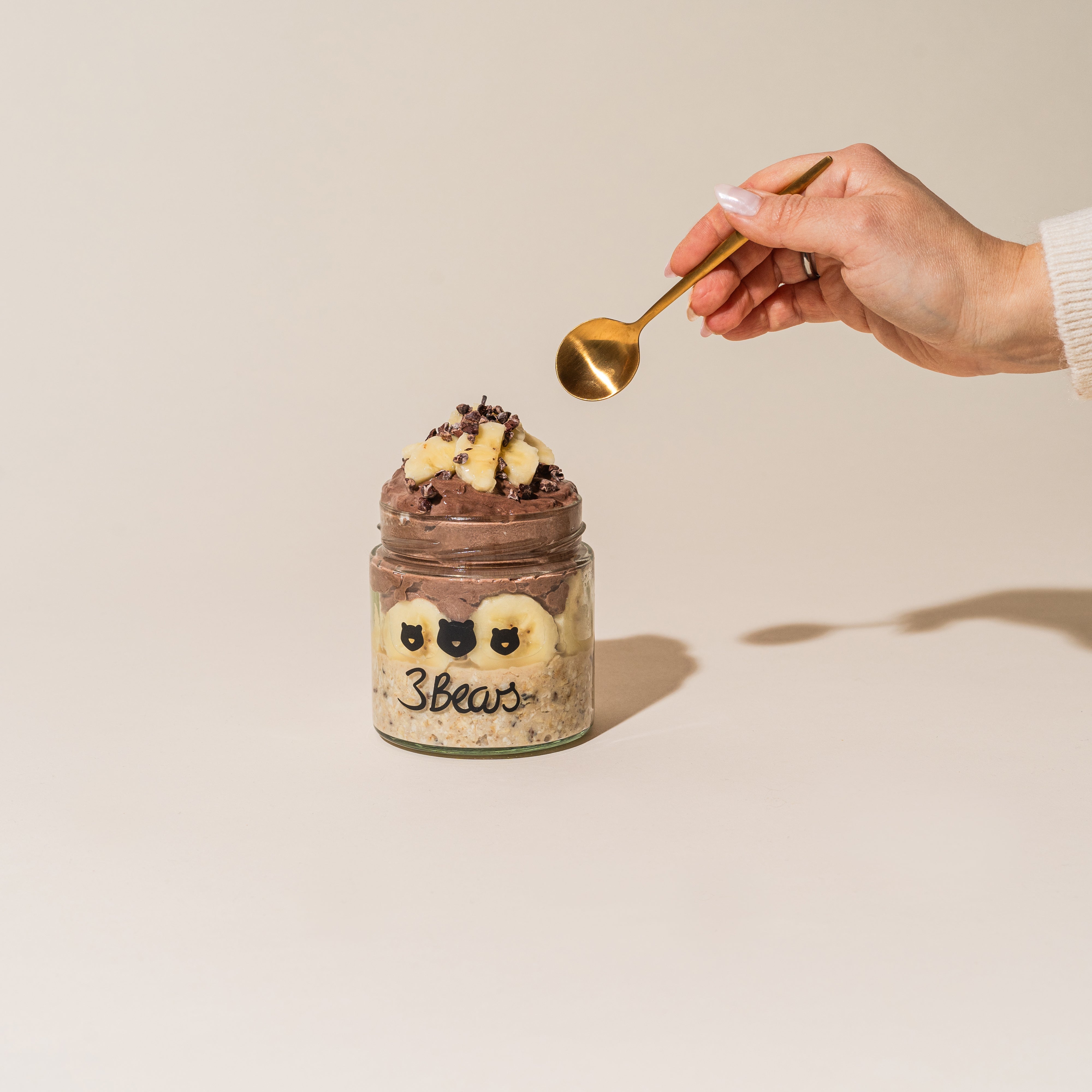 3Bears Overnight Oats Banana Split 400g