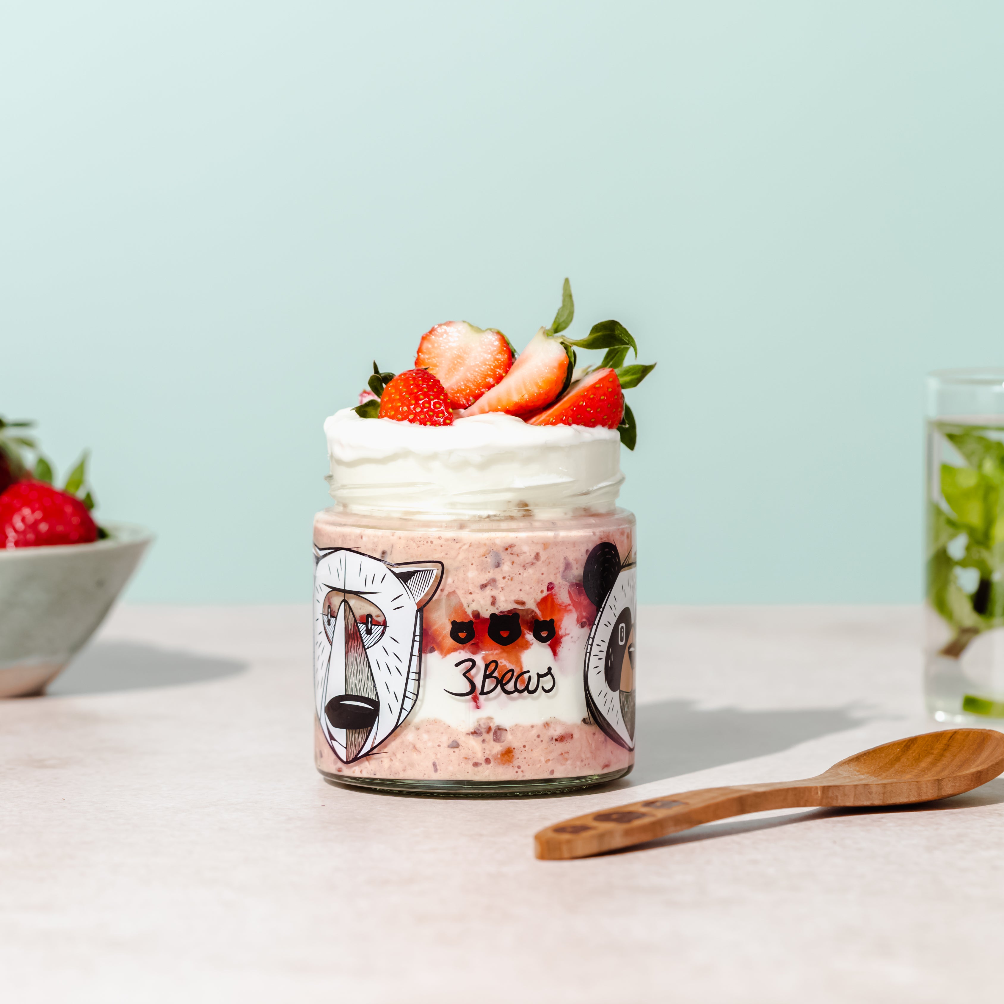 3Bears Overnight Oats Edle Erdbeere 400g