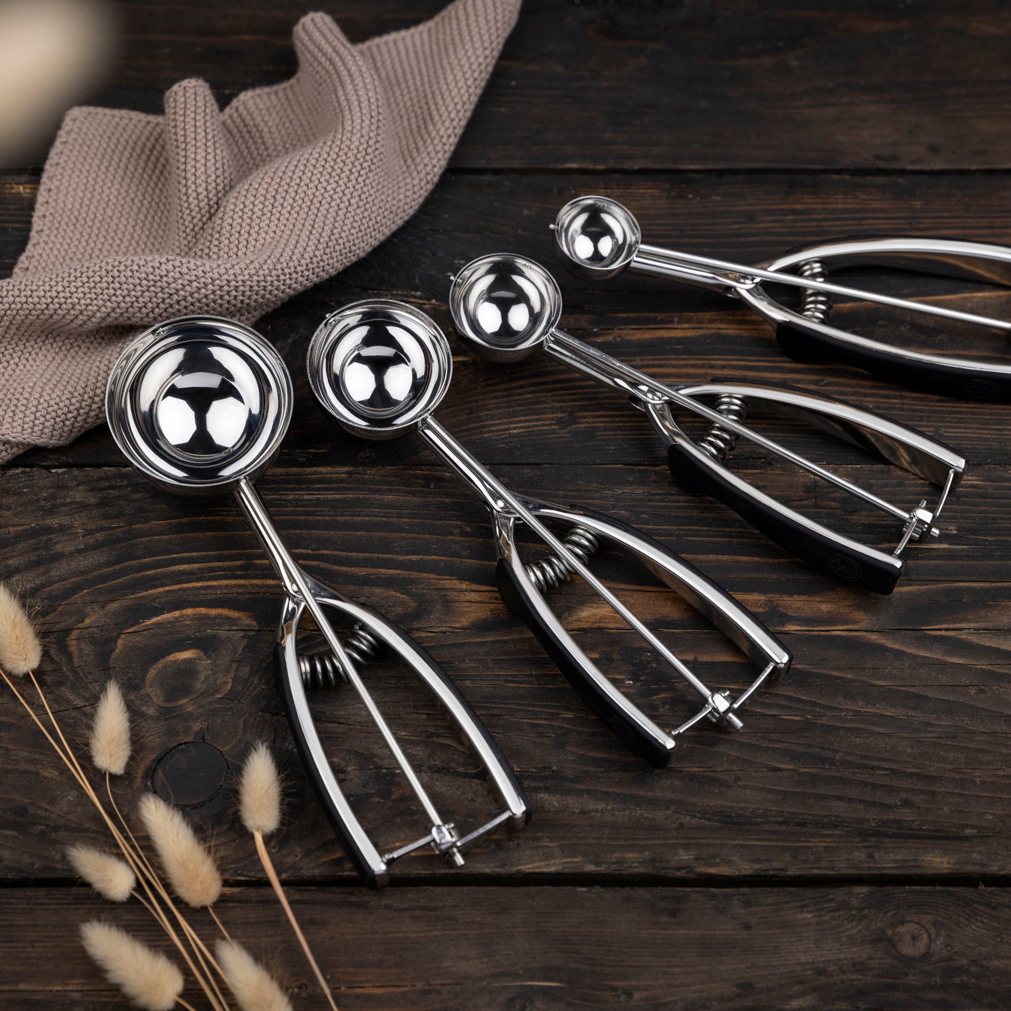 Portionierer in verschiedenen Größen