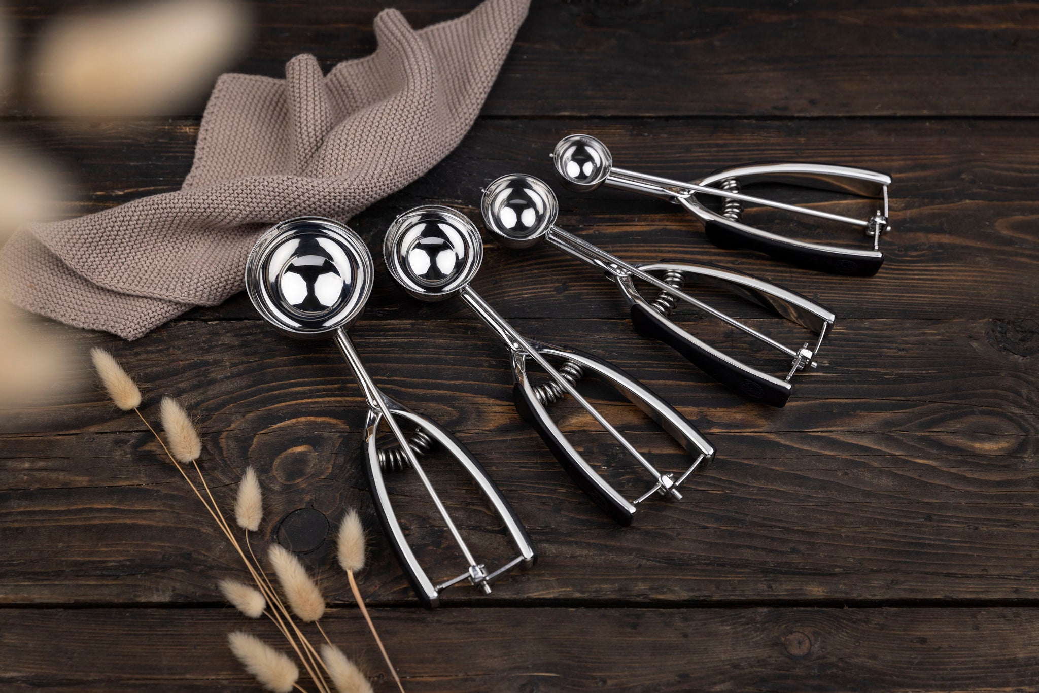 Portionierer in verschiedenen Größen