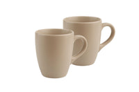 silky glaze tassen in desert beige zweier set