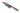 Ein Messer mit silberner Klinge und hölzernem Griff
