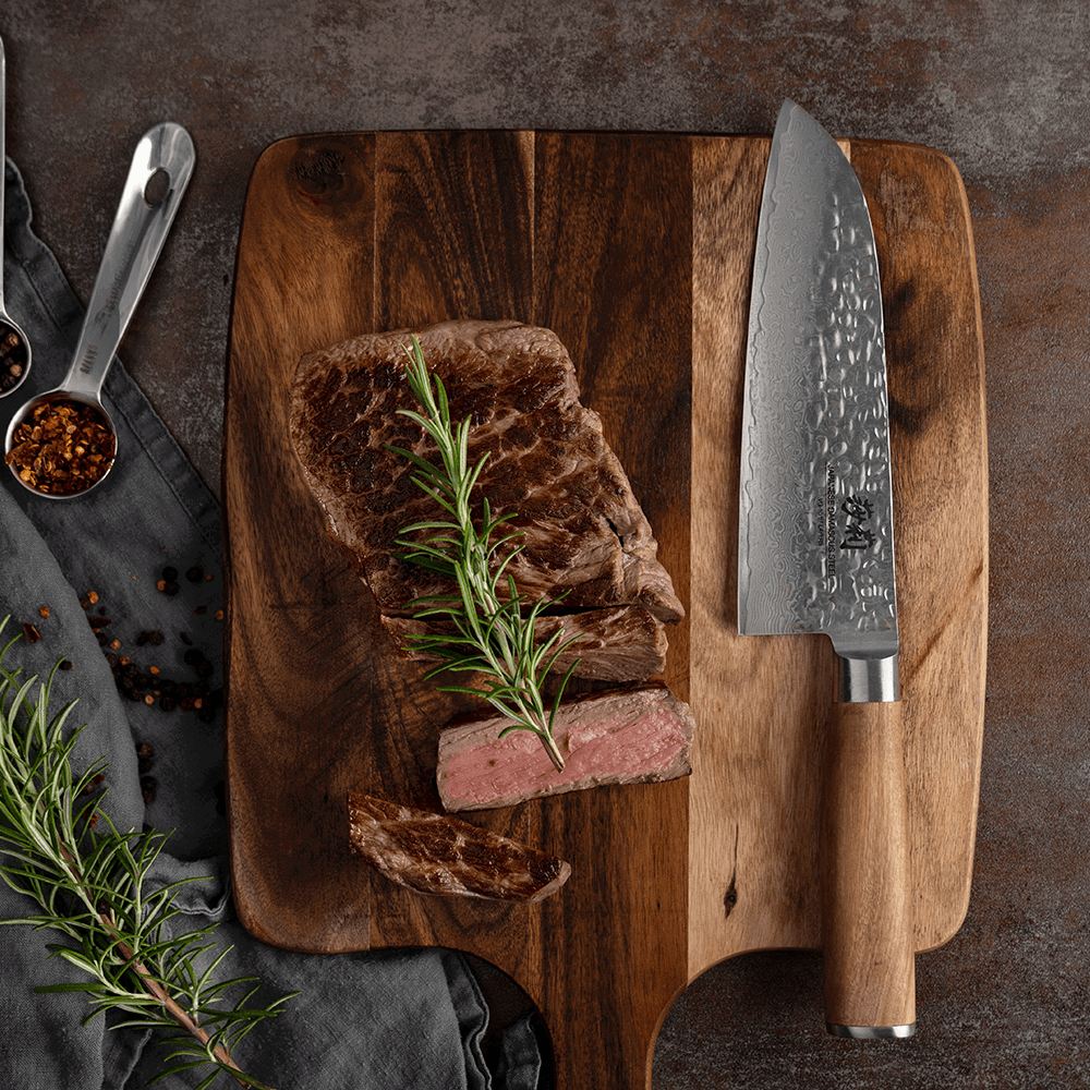 Sallys 3er Messer Set - Nakiri, Masuta & Santoku
