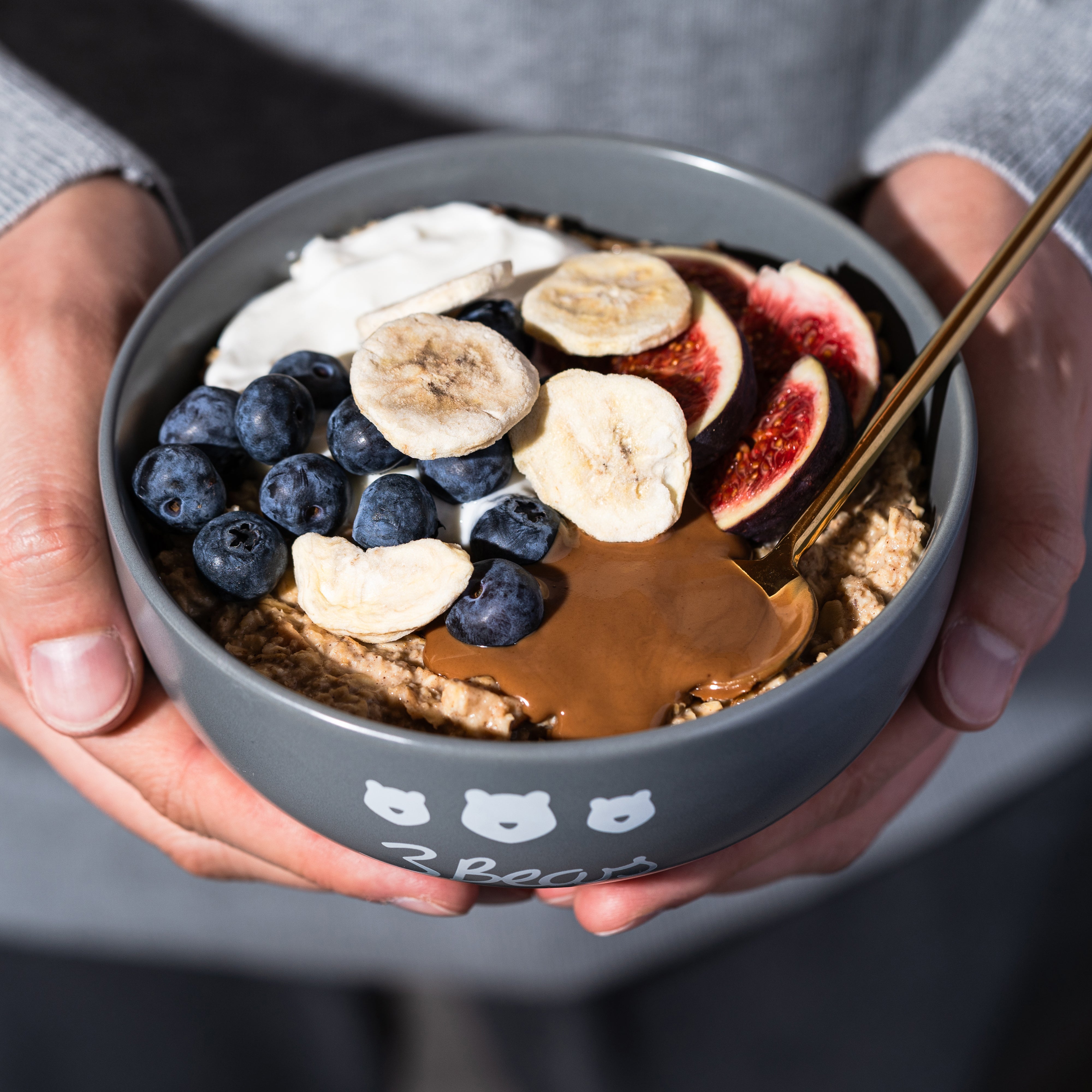 3Bears Porridge Schale anthrazit