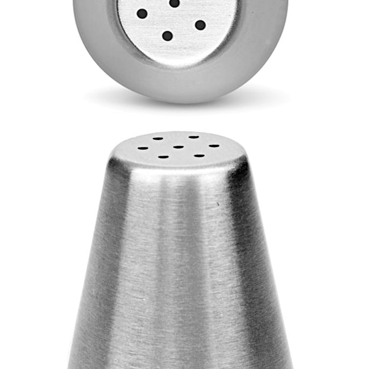 Eine silberne Spaghettitülle