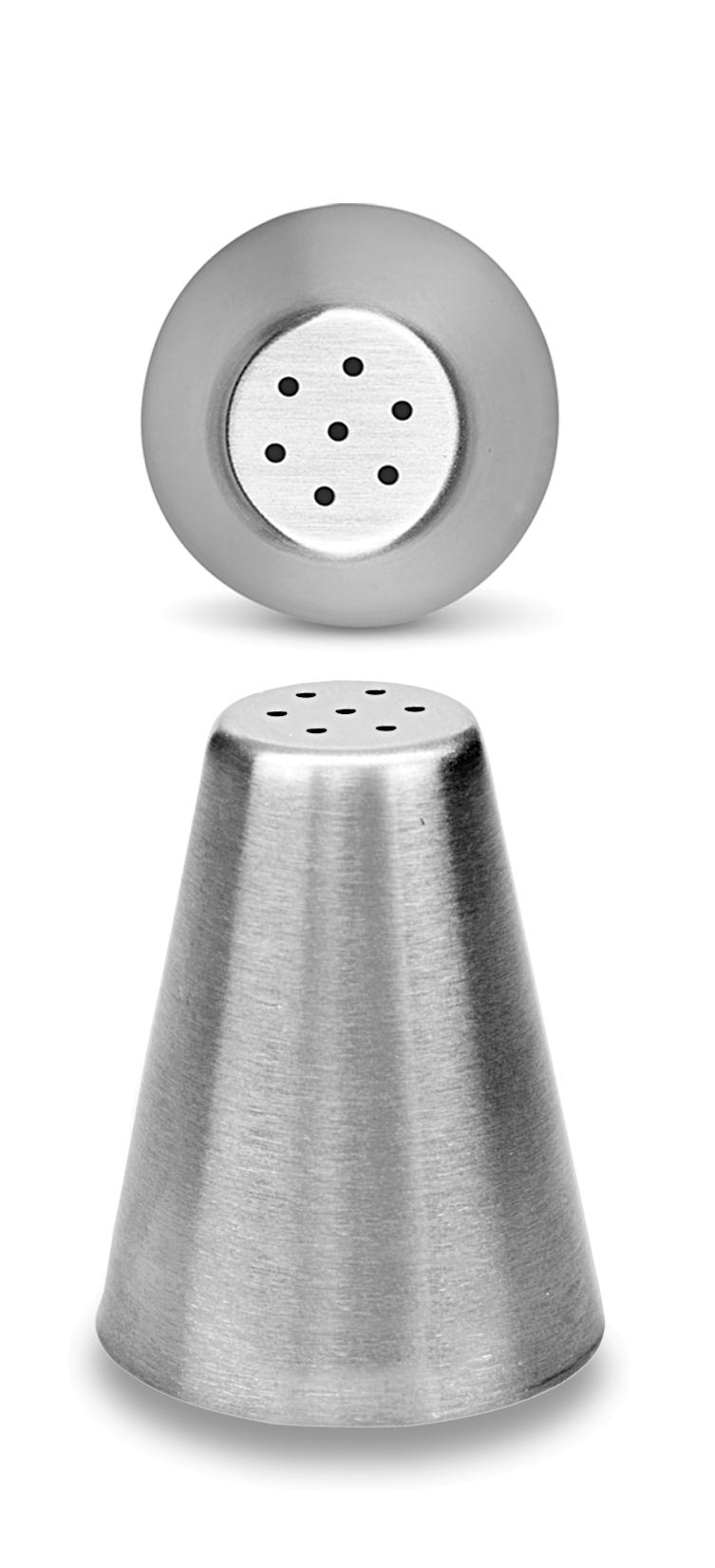 Eine silberne Spaghettitülle