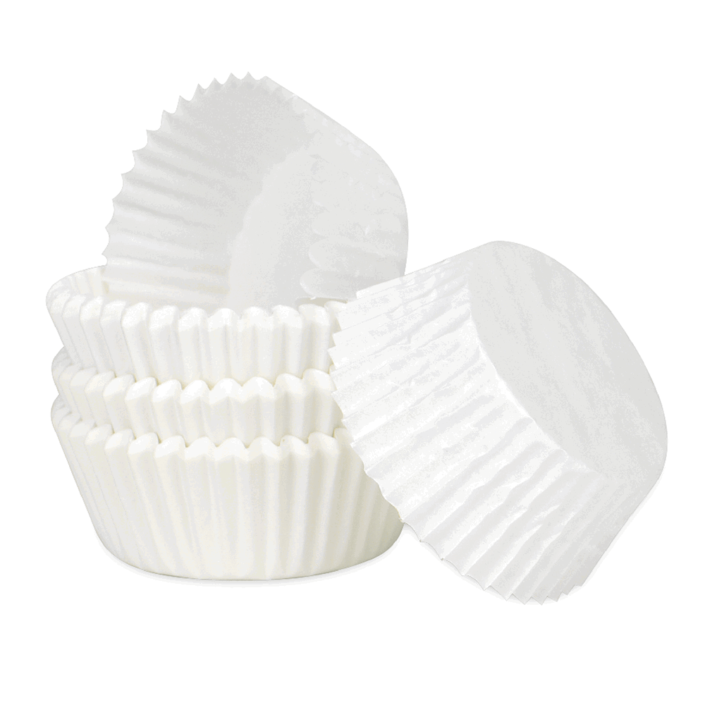 Papier-Backförmchen weiß