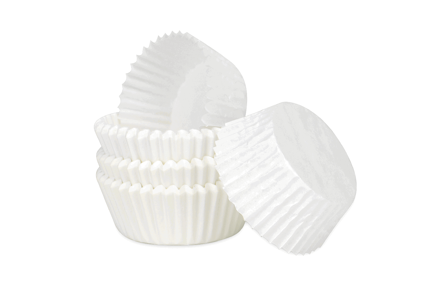 Papier-Backförmchen weiß
