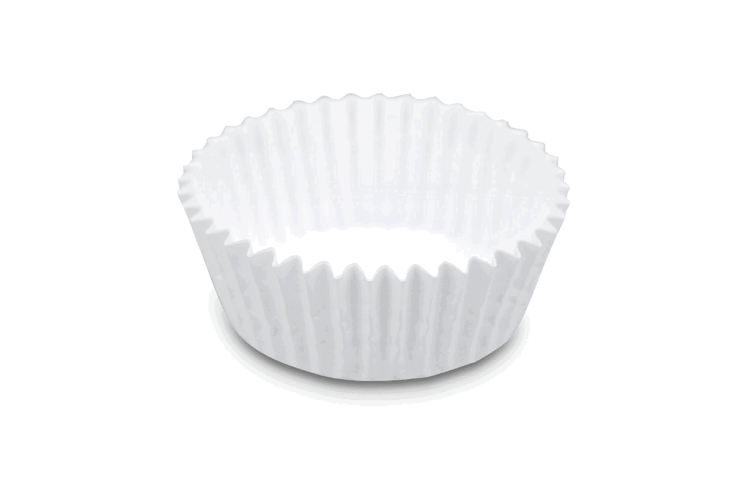 Weiße Papierförmchen