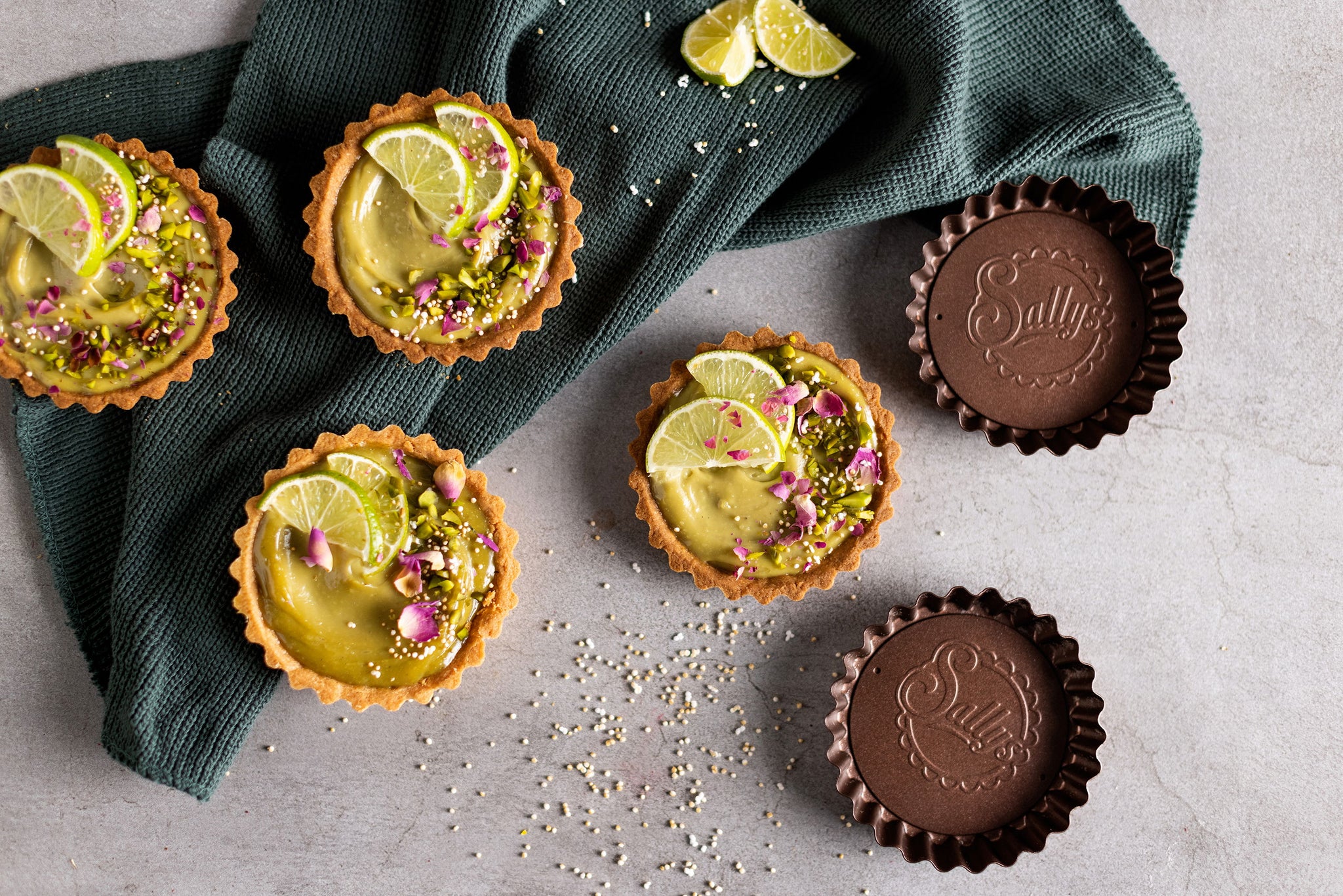 Sallys Mini Tarteformen - 4er Set