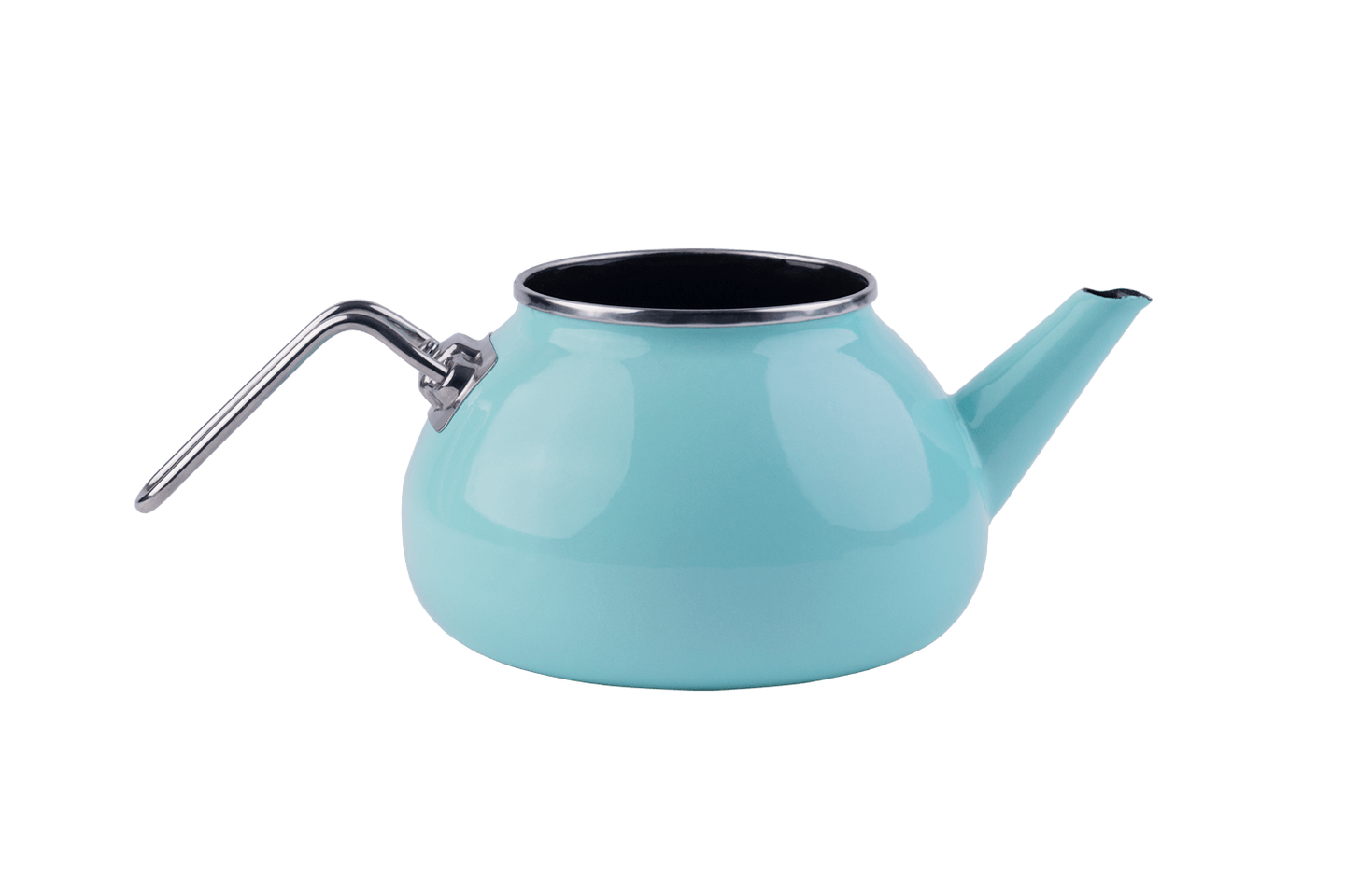 Eine blaue Teekanne