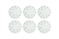 6 mint-gepunktete Untersetzer