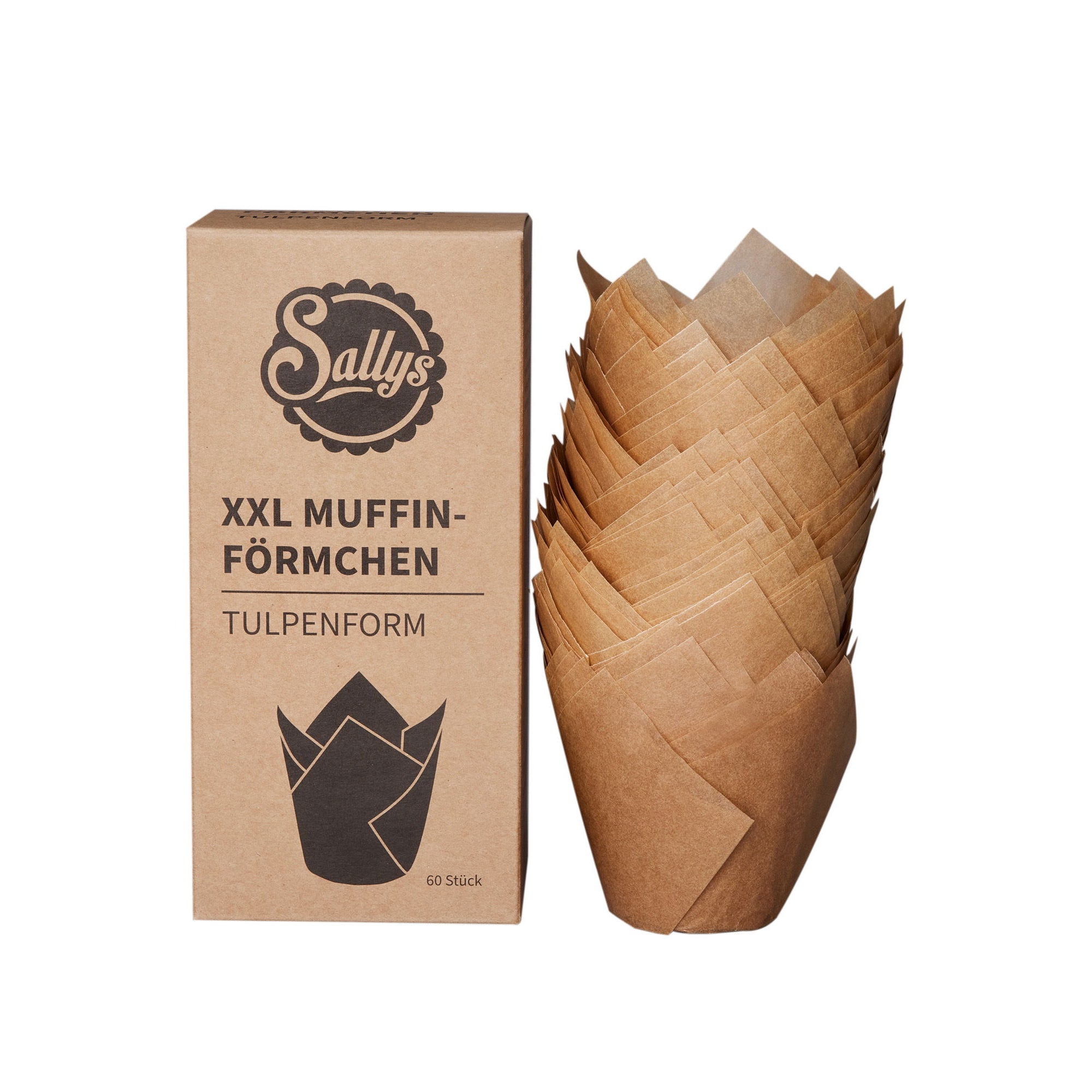 Sallys XXL Muffinförmchen - Tulpenform