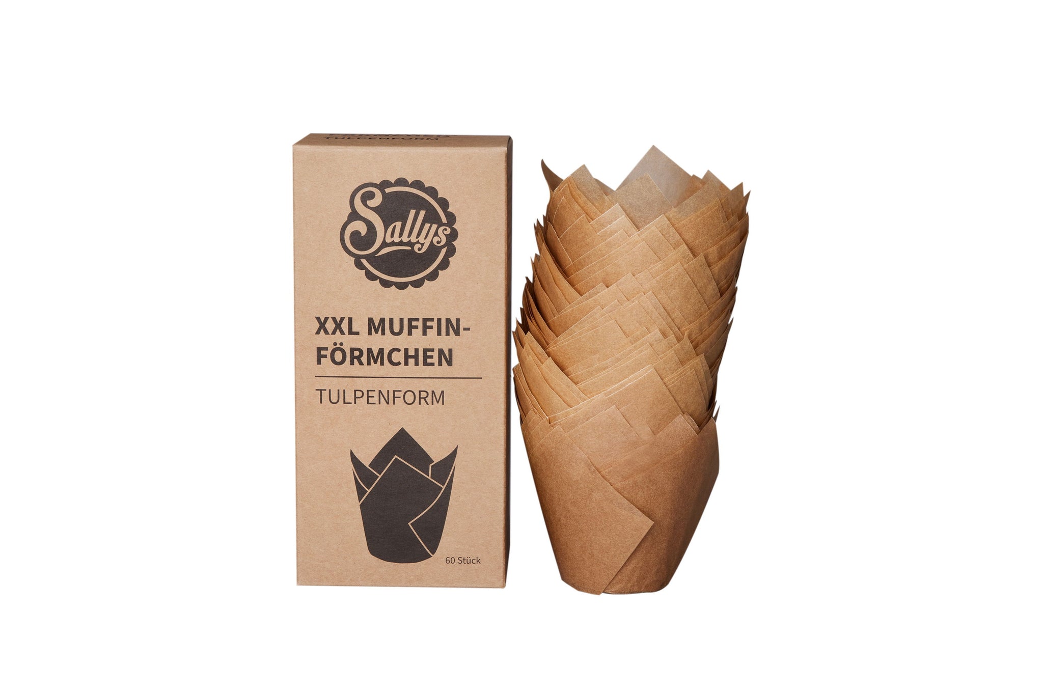 Sallys XXL Muffinförmchen - Tulpenform