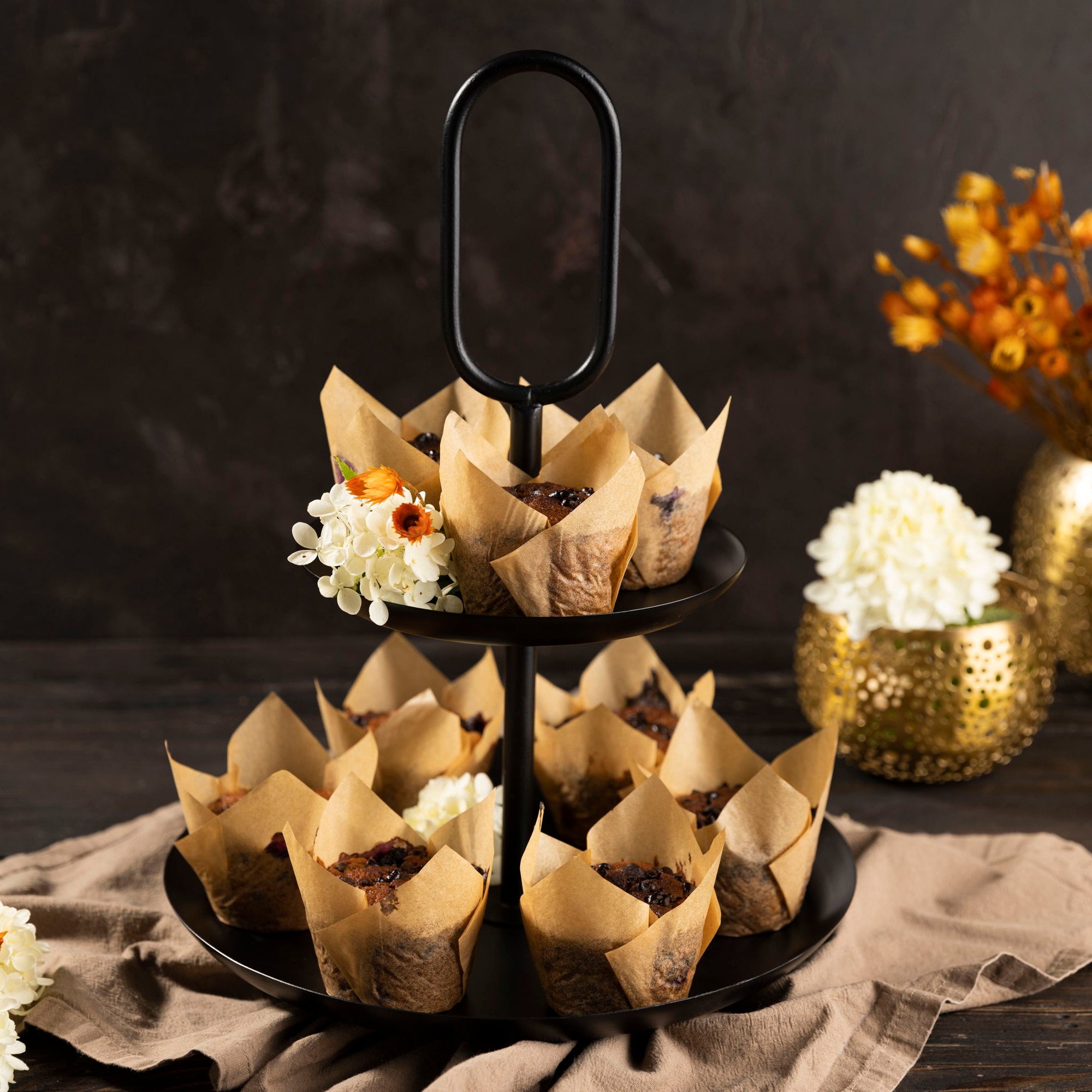 Sallys XXL Muffinförmchen - Tulpenform