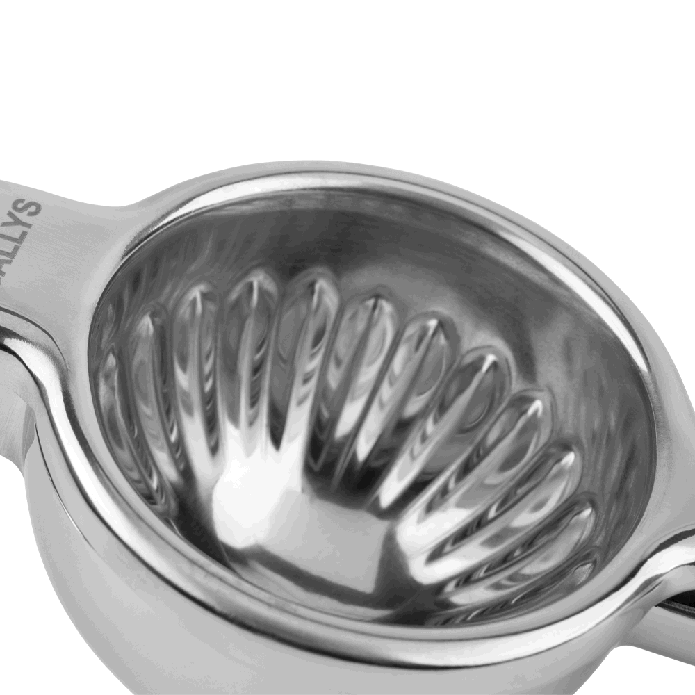 Sallys Edelstahl Zitruspresse all-in-one Presse