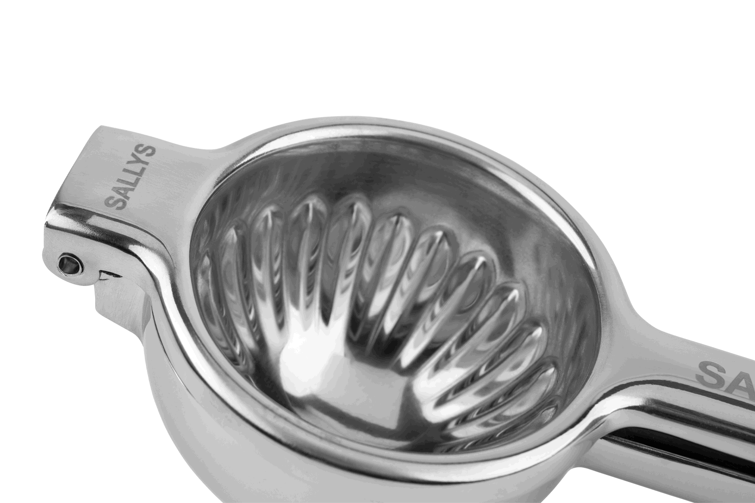 Sallys Edelstahl Zitruspresse all-in-one Presse