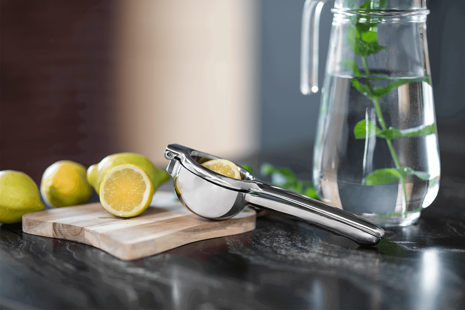 Sallys Edelstahl Zitruspresse all-in-one Presse