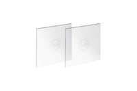 Zwei eckige, durchsichtige Ganaching Boards