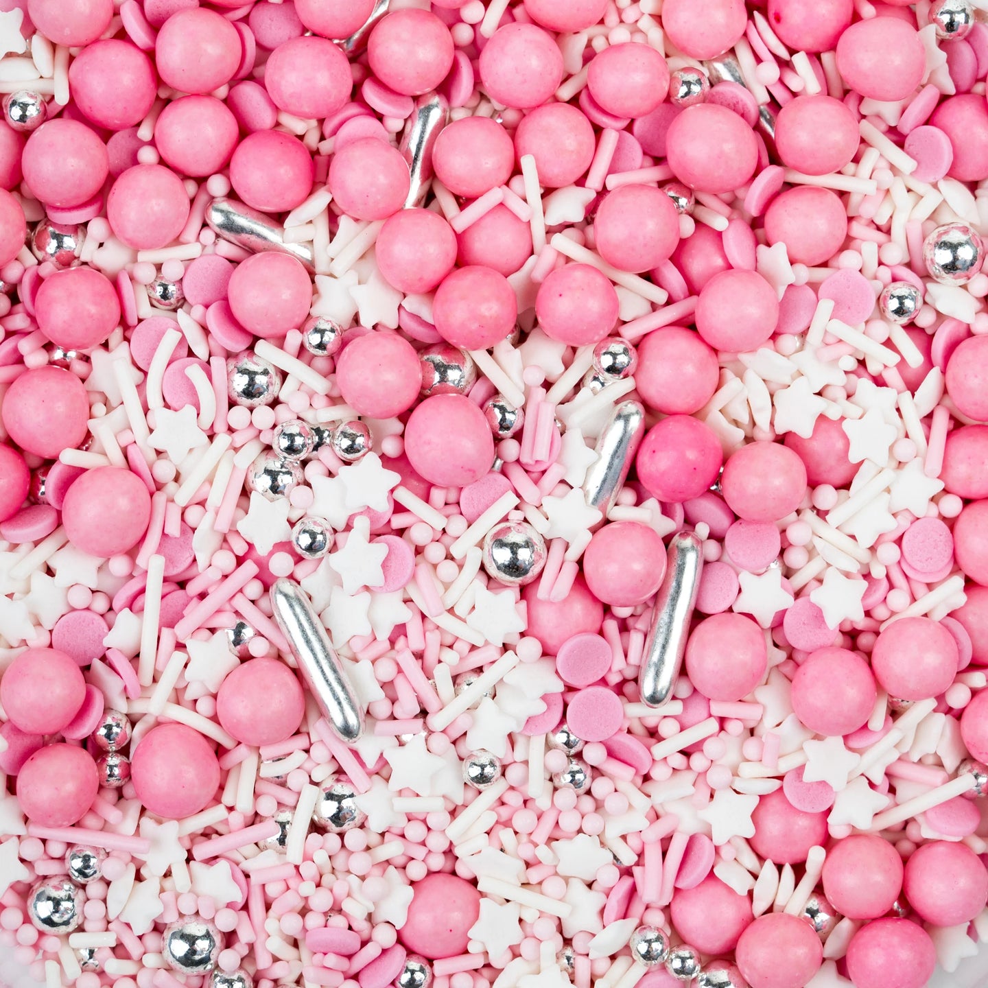 Zuckerstreusel Silber-Rosa 130g