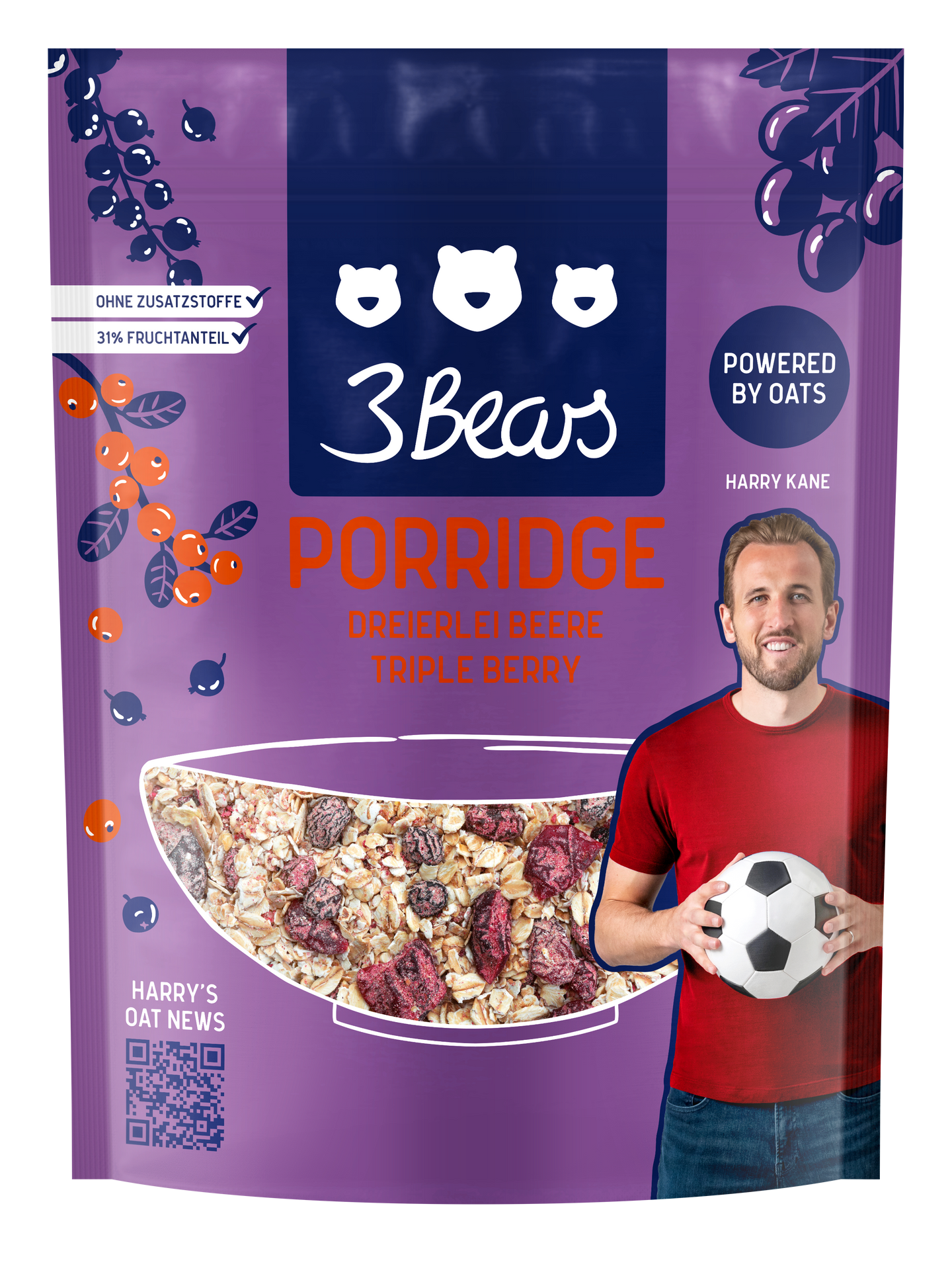 3Bears Porridge Dreierlei Beere 400g