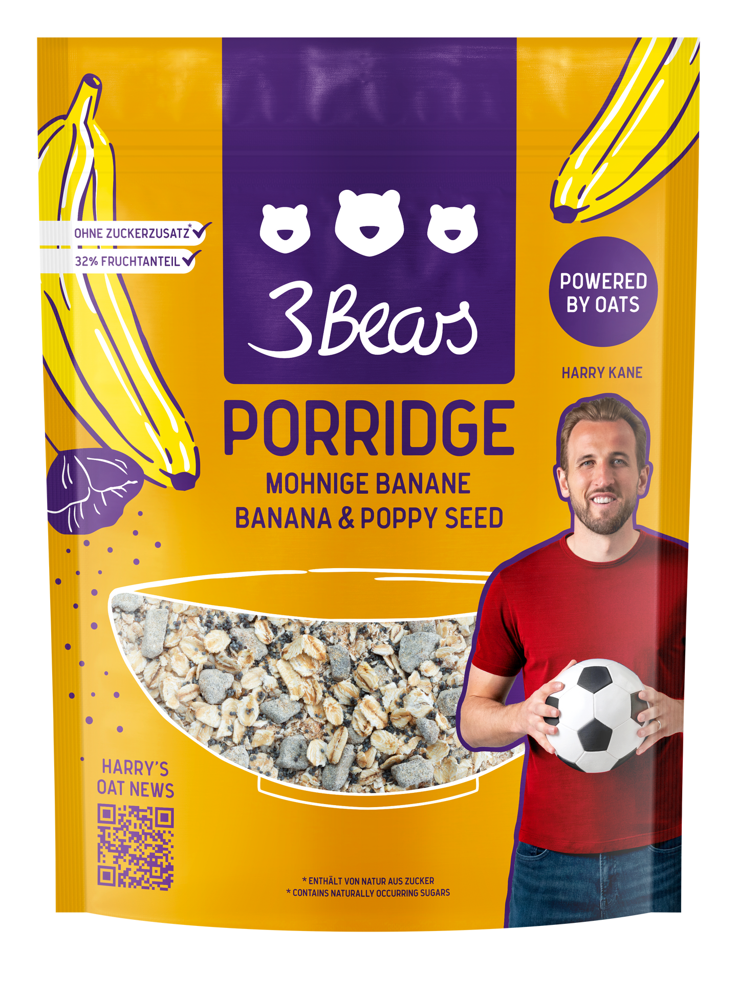 3Bears Porridge Mohnige Banane 400g