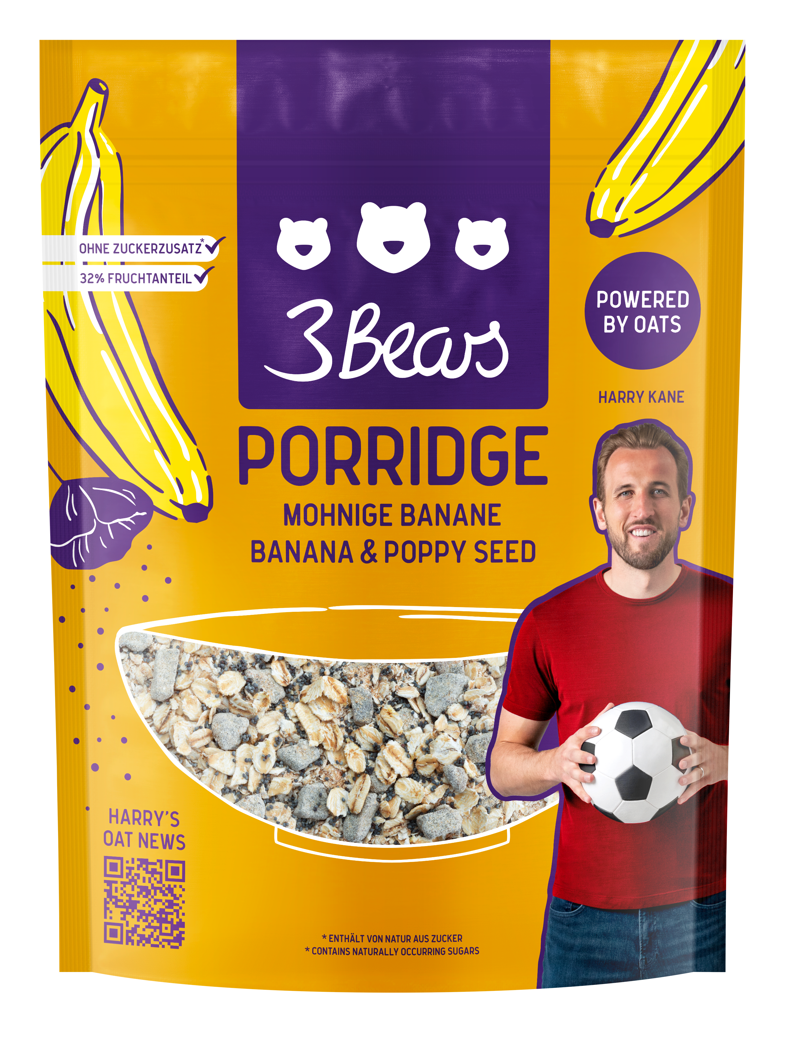 3Bears Porridge Mohnige Banane 400g