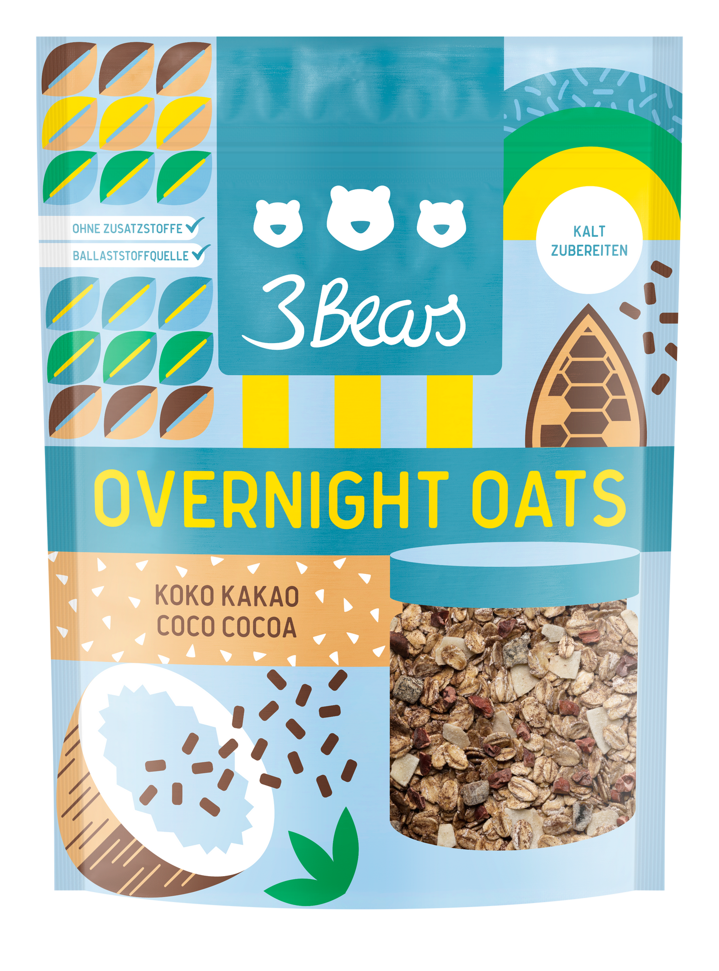 3Bears Overnight Oats Koko Kakao 400g