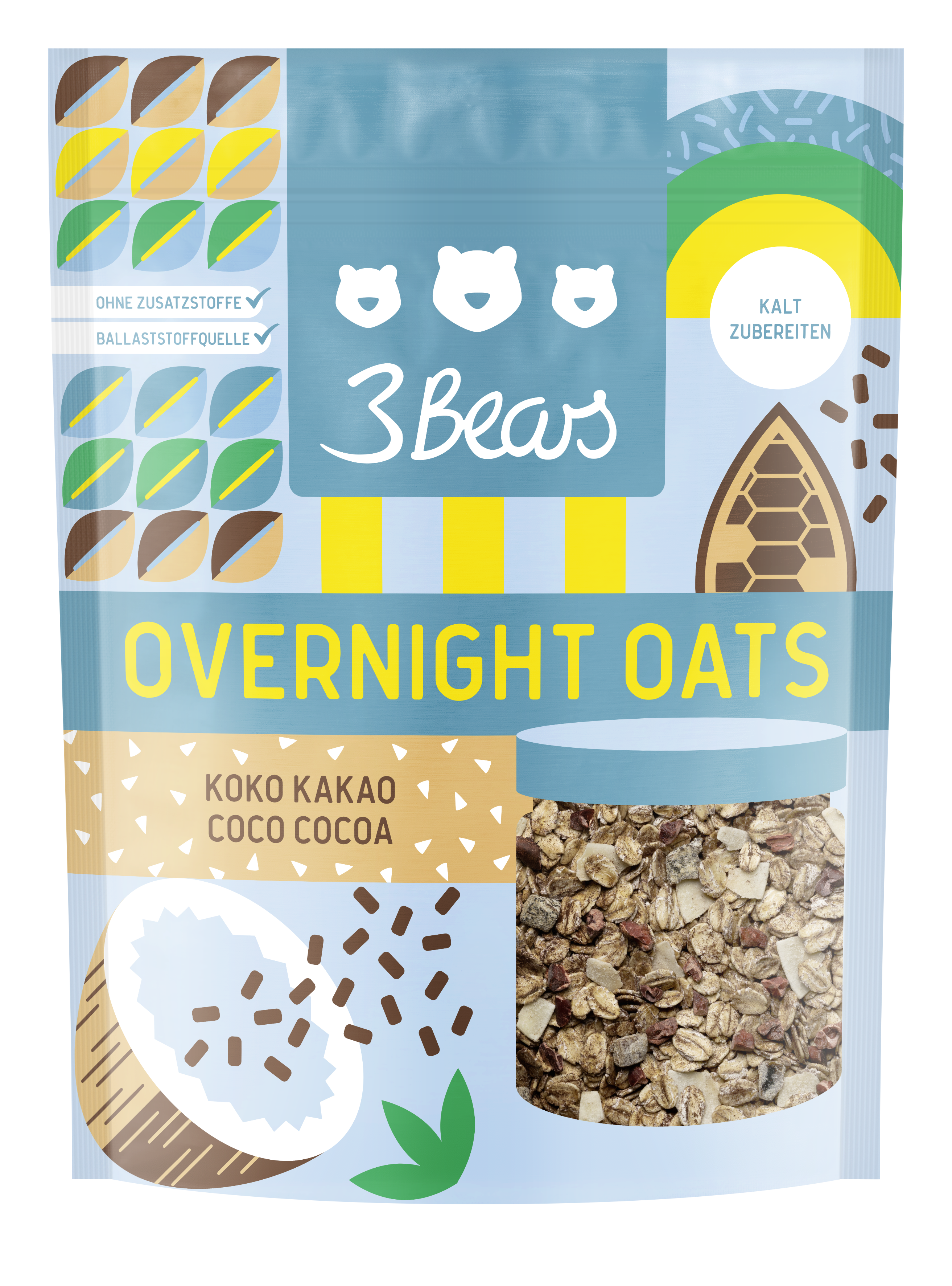 3Bears Overnight Oats Koko Kakao 400g