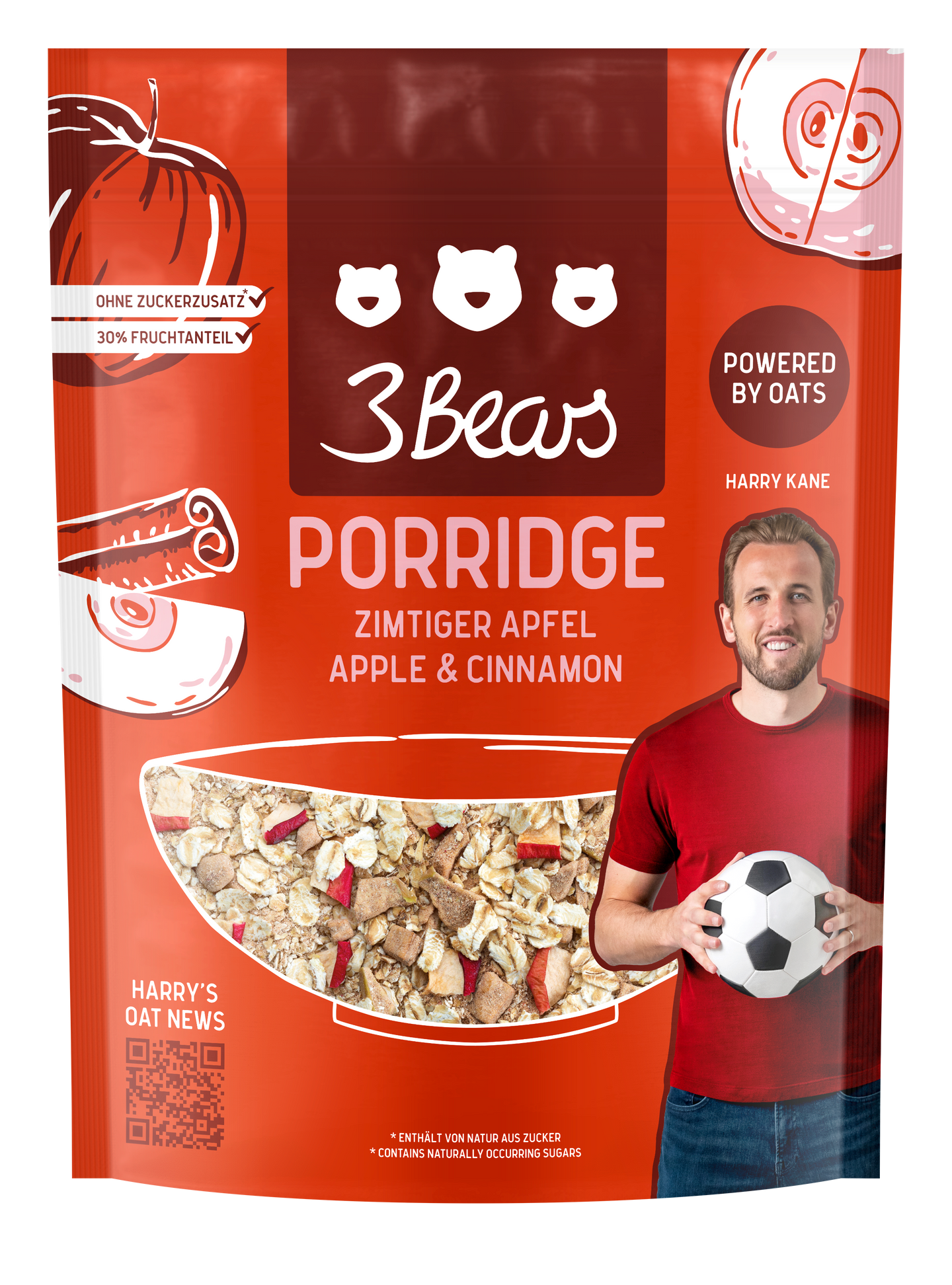 3Bears Porridge Zimtiger Apfel 400g