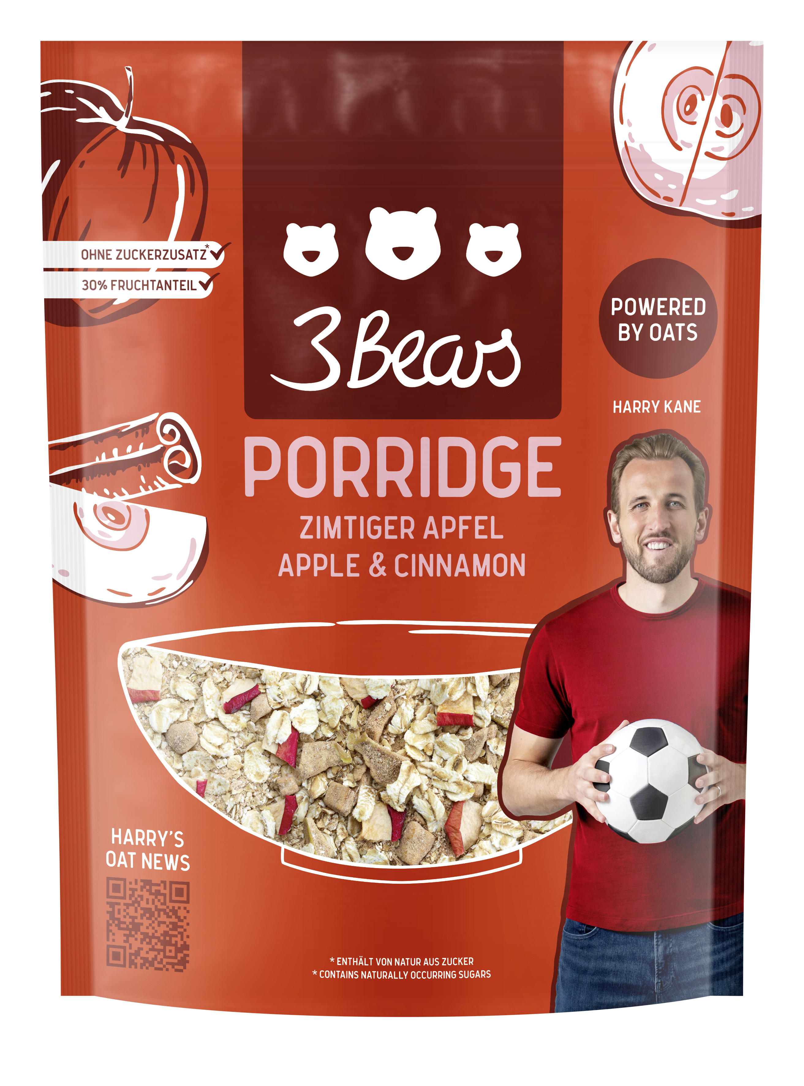 3Bears Porridge Zimtiger Apfel 400g