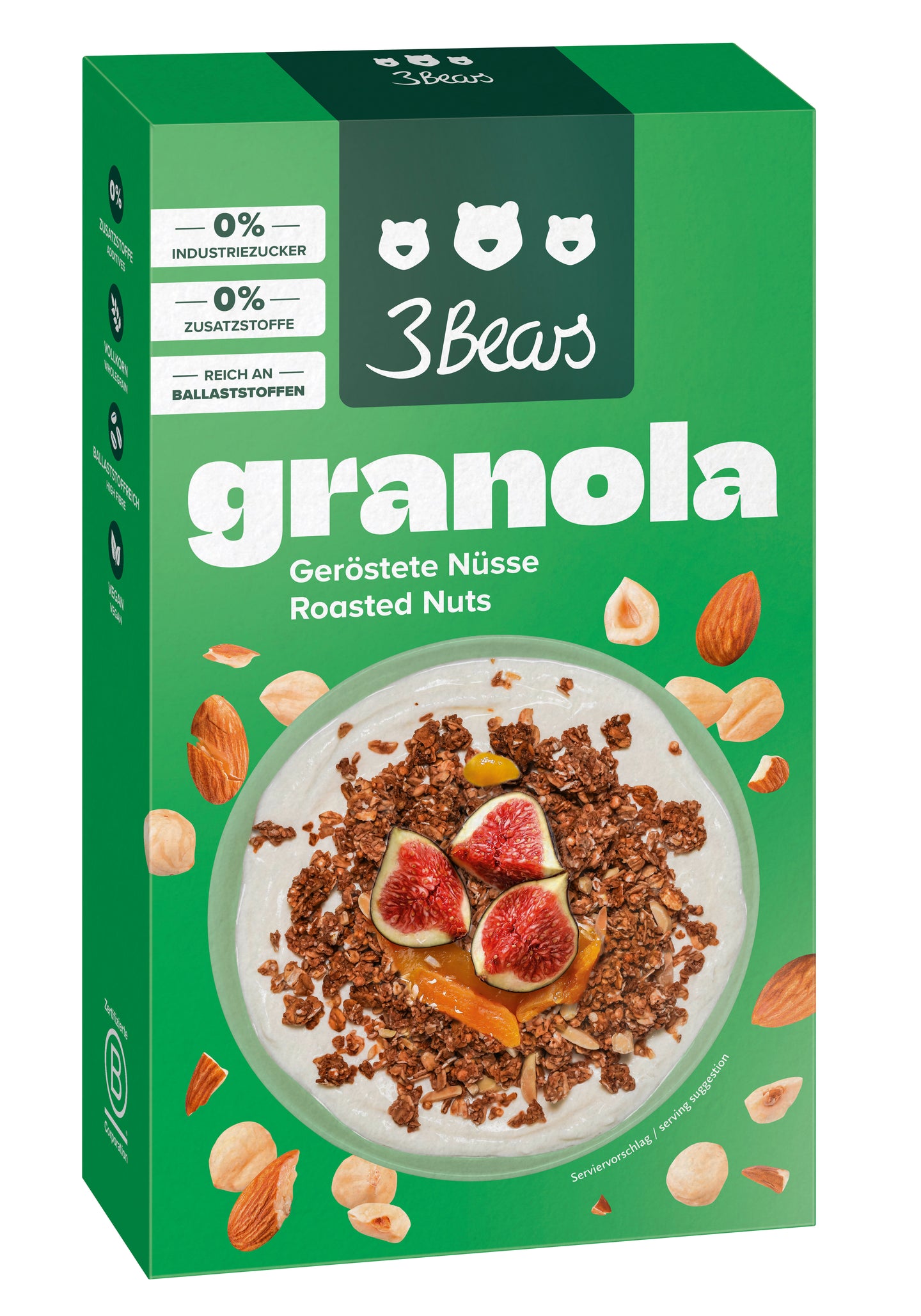 3Bears Roasted Nuts Granola 325g