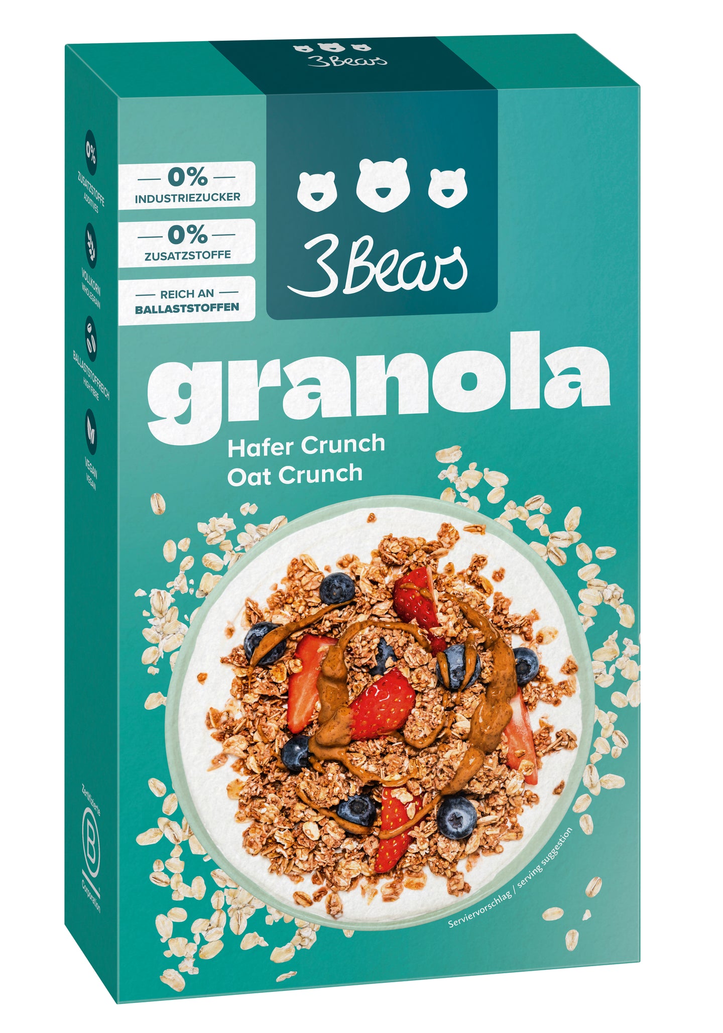 3Bears Hafer Crunch Granola 325g